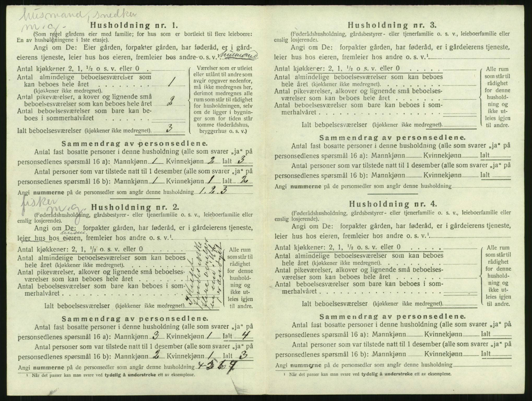 SAT, Folketelling 1920 for 1870 Sortland herred, 1920, s. 65