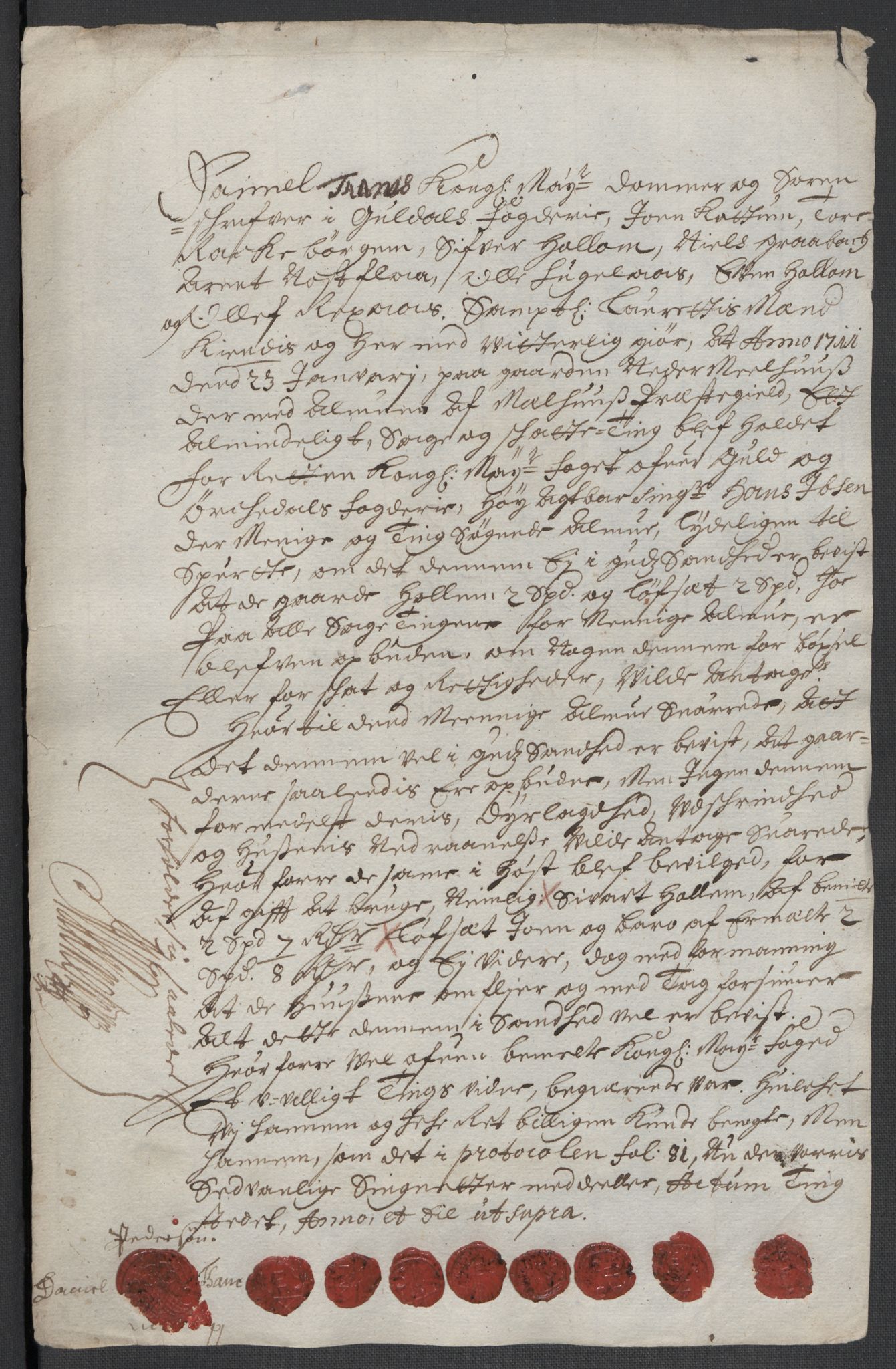 Rentekammeret inntil 1814, Reviderte regnskaper, Fogderegnskap, RA/EA-4092/R60/L3960: Fogderegnskap Orkdal og Gauldal, 1710, s. 425