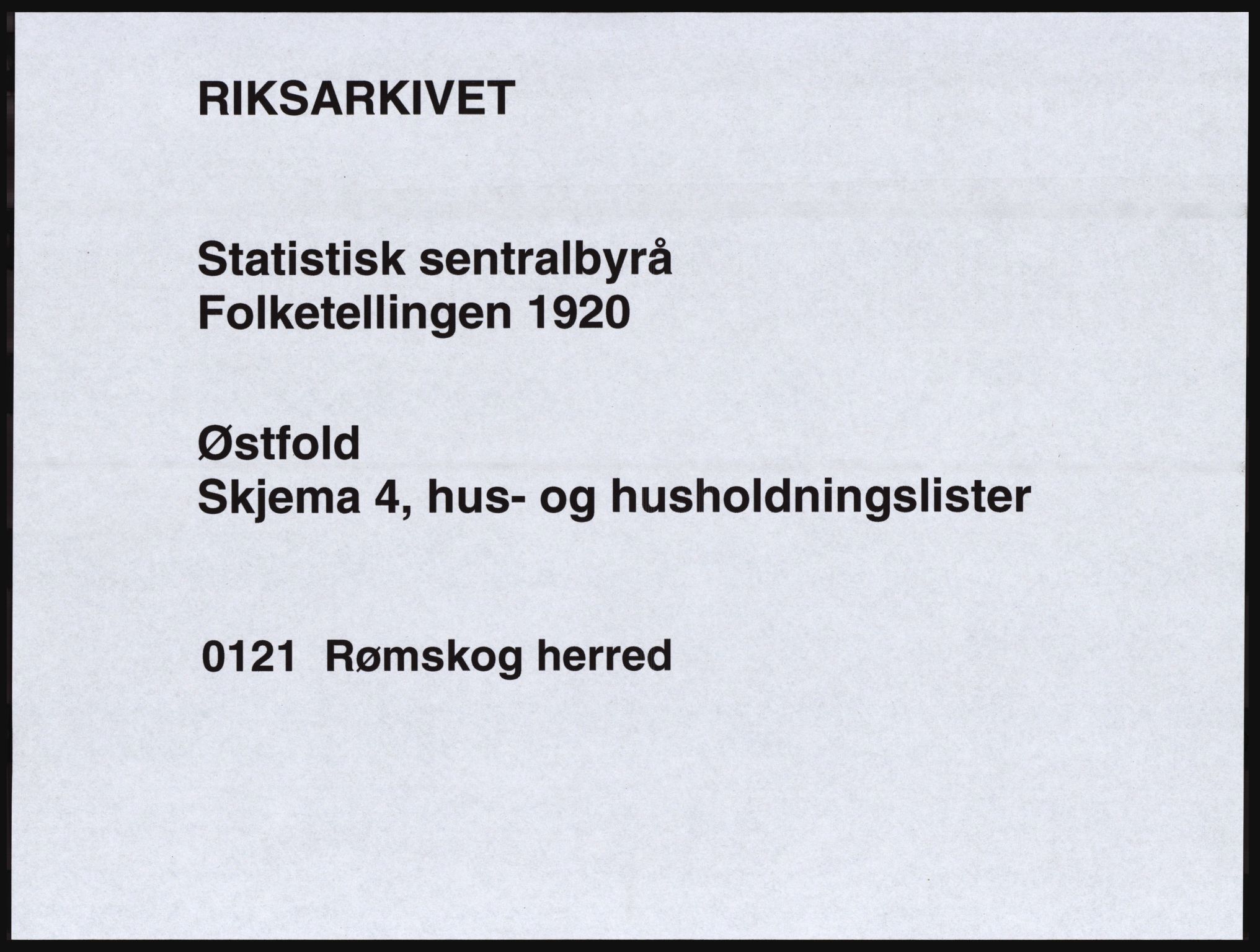 SAO, Folketelling 1920 for 0121 Rømskog herred, 1920, s. 12