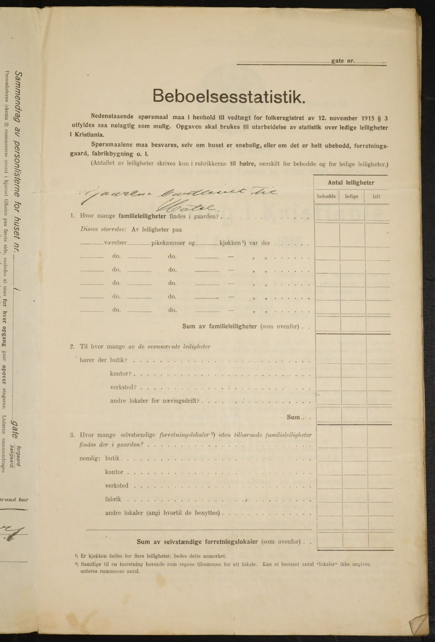 OBA, Kommunal folketelling 1.2.1916 for Kristiania, 1916, s. 97904