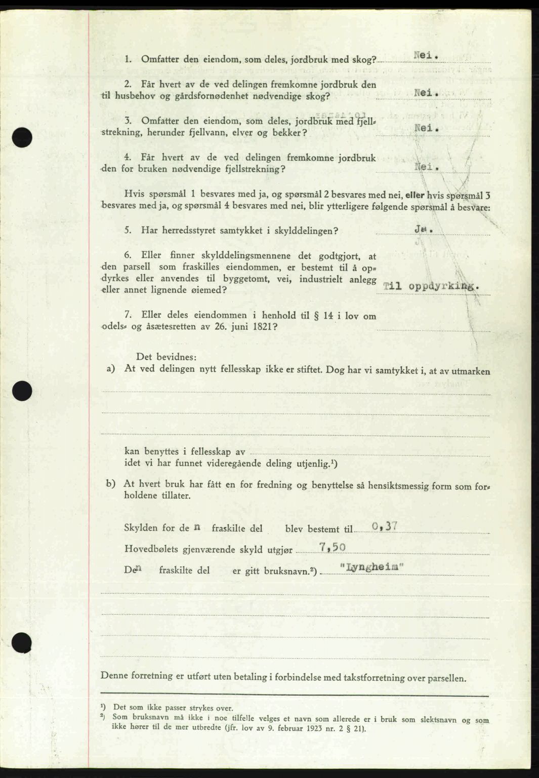 Romsdal sorenskriveri, AV/SAT-A-4149/1/2/2C: Pantebok nr. A26, 1948-1948, Dagboknr: 1849/1948