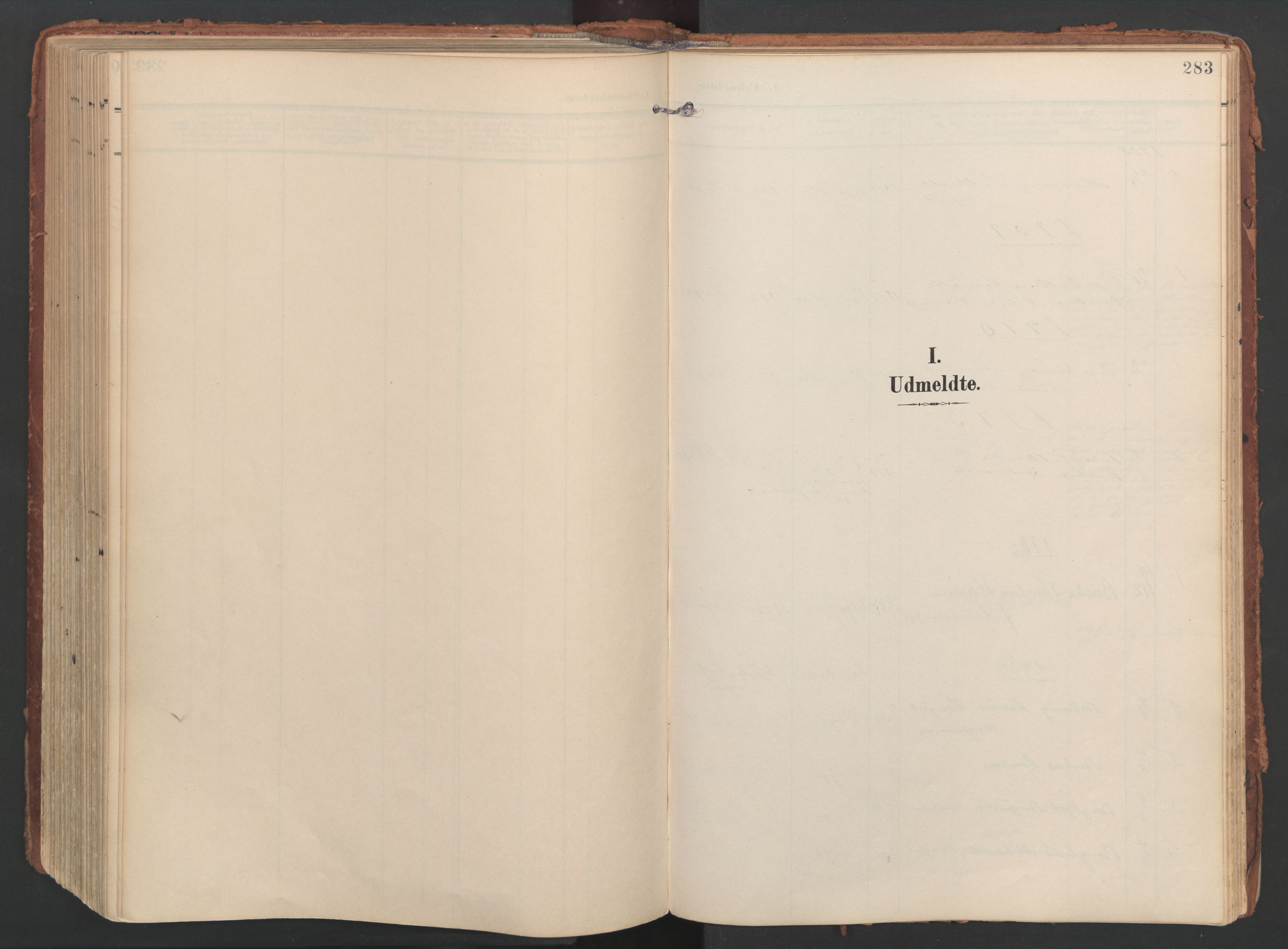 Ministerialprotokoller, klokkerbøker og fødselsregistre - Nordland, AV/SAT-A-1459/816/L0250: Ministerialbok nr. 816A16, 1903-1923, s. 283