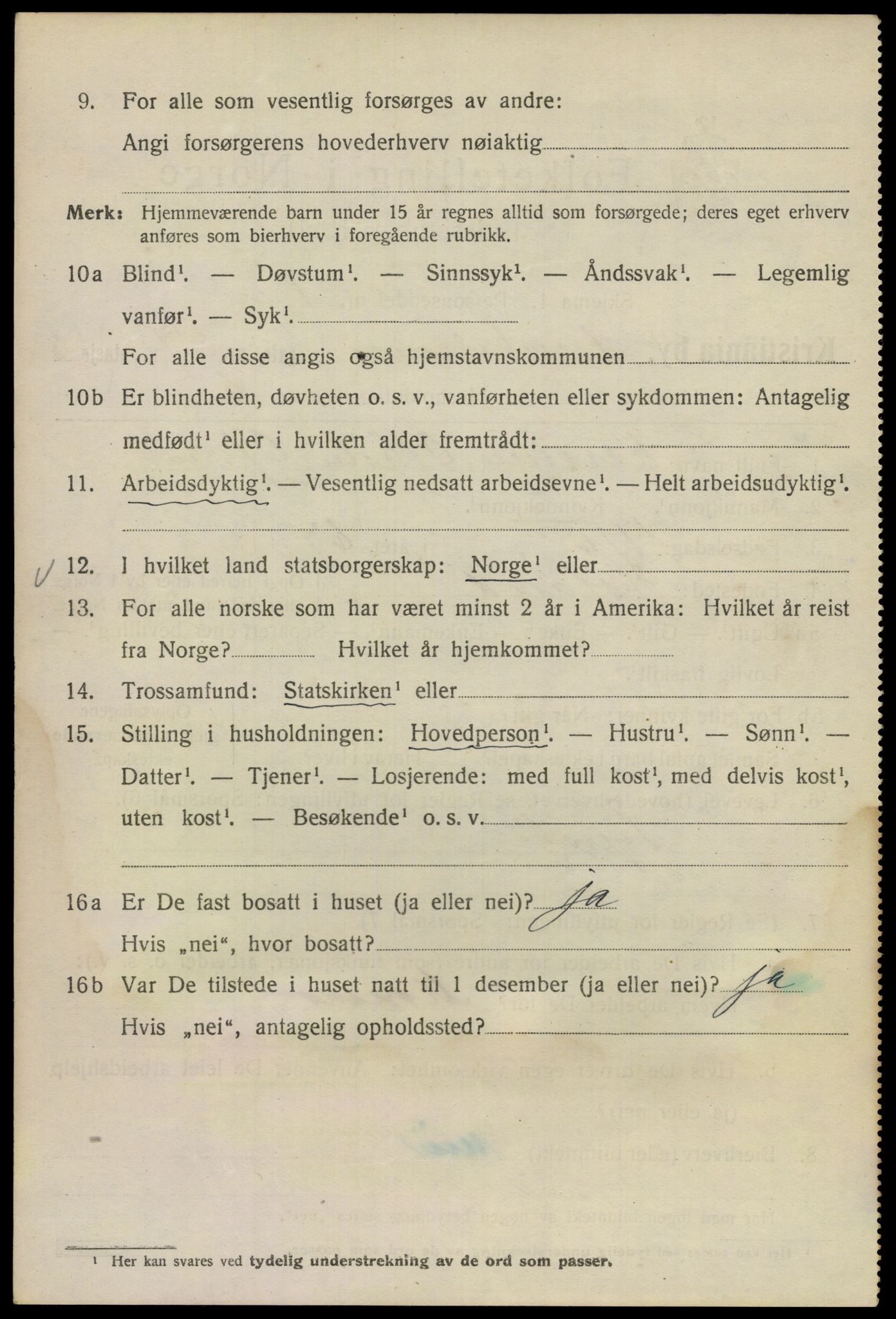 SAO, Folketelling 1920 for 0301 Kristiania kjøpstad, 1920, s. 402382