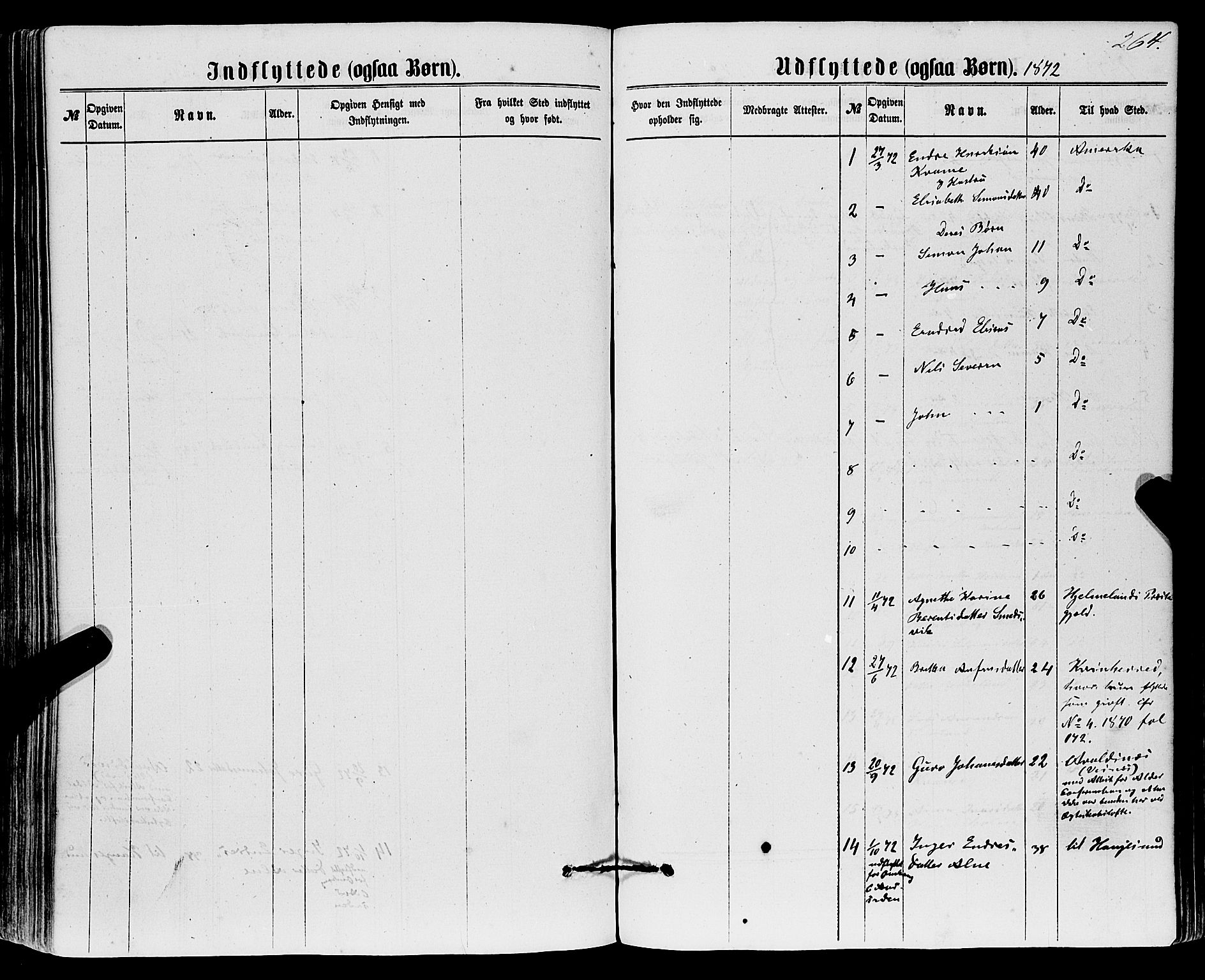 Sveio Sokneprestembete, SAB/A-78501/H/Haa: Ministerialbok nr. A 1, 1861-1877, s. 264