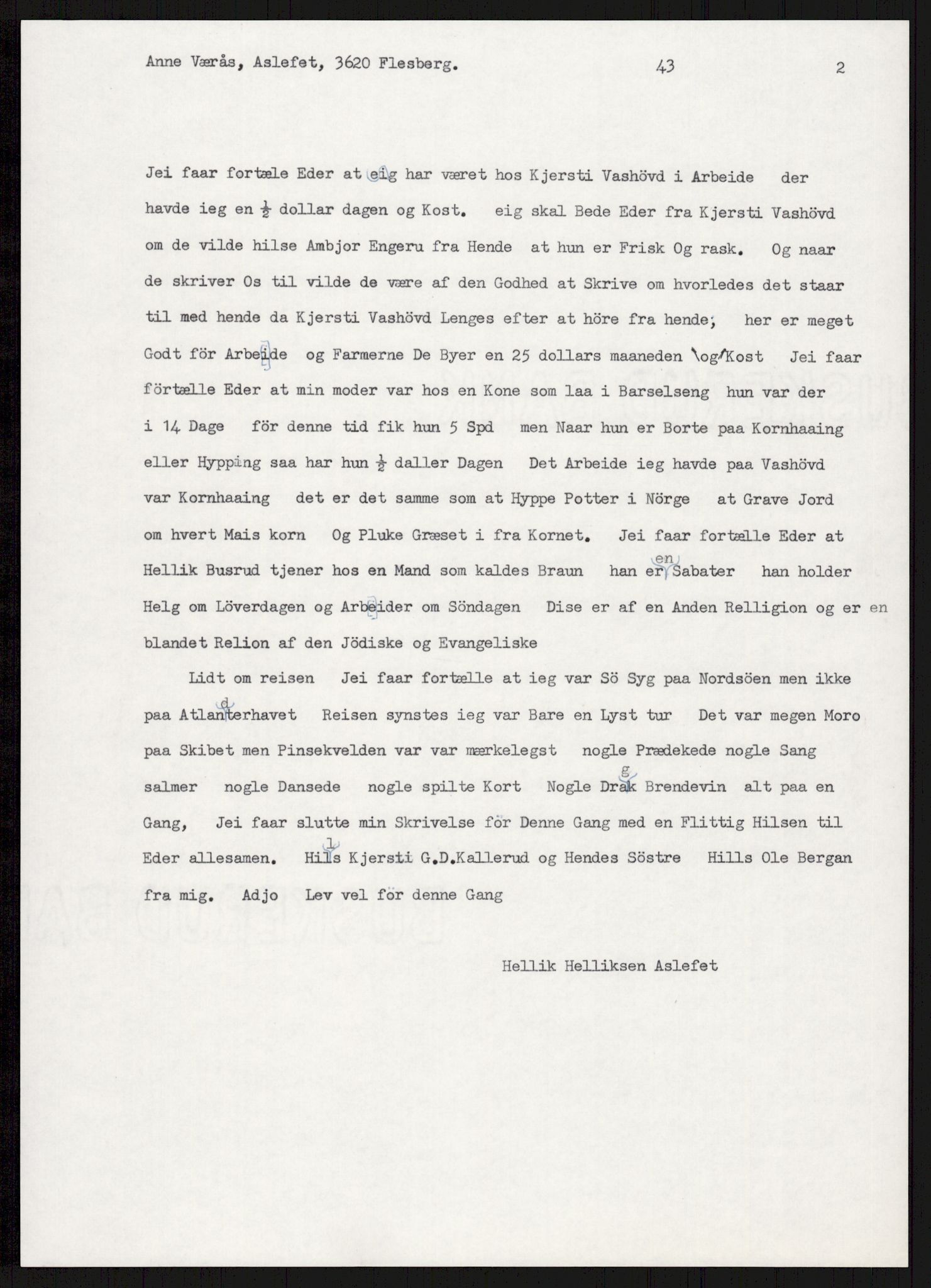 Samlinger til kildeutgivelse, Amerikabrevene, RA/EA-4057/F/L0016: Innlån fra Buskerud: Andersen - Bratås, 1838-1914, s. 849