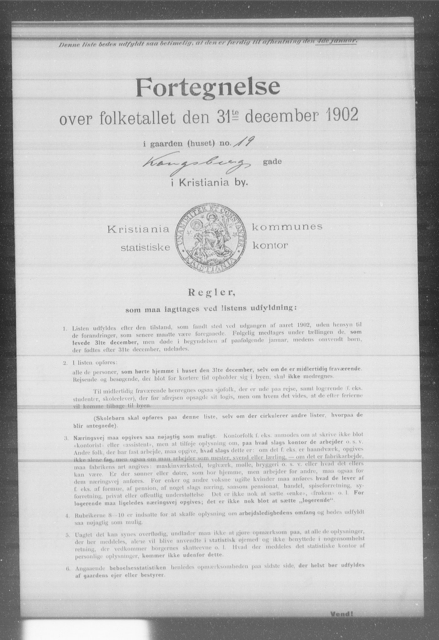 OBA, Kommunal folketelling 31.12.1902 for Kristiania kjøpstad, 1902, s. 10070