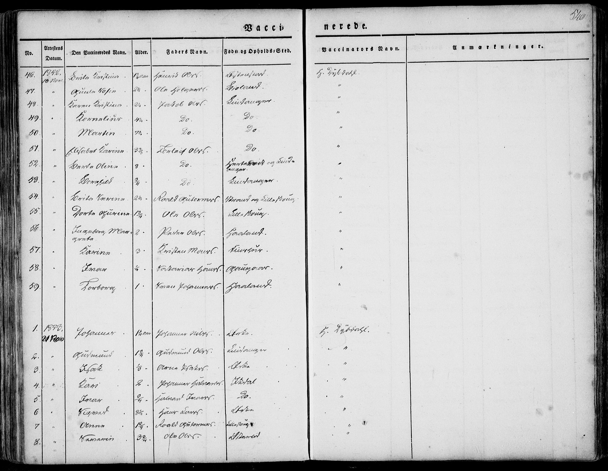 Skjold sokneprestkontor, SAST/A-101847/H/Ha/Haa/L0006: Ministerialbok nr. A 6.2, 1835-1858, s. 540