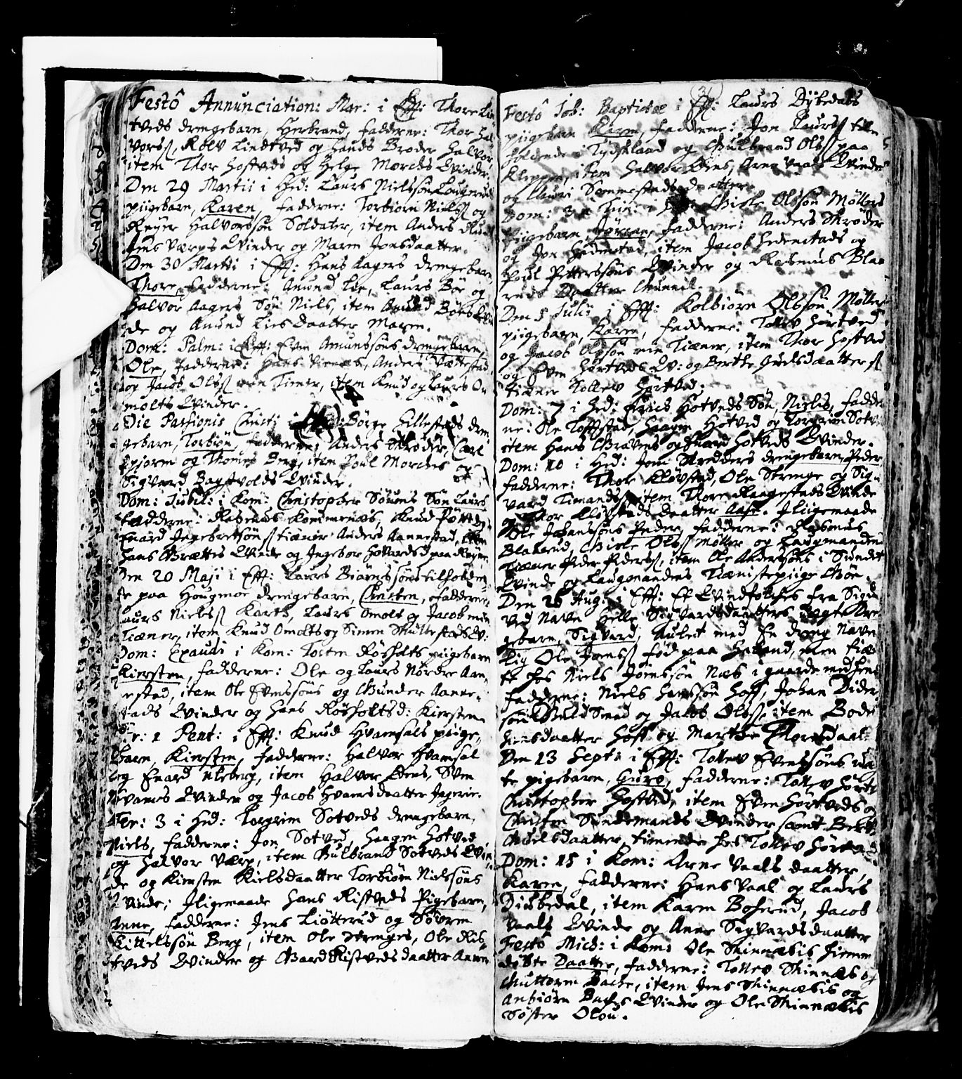 Sandsvær kirkebøker, AV/SAKO-A-244/F/Fa/L0001: Ministerialbok nr. I 1, 1665-1725, s. 31