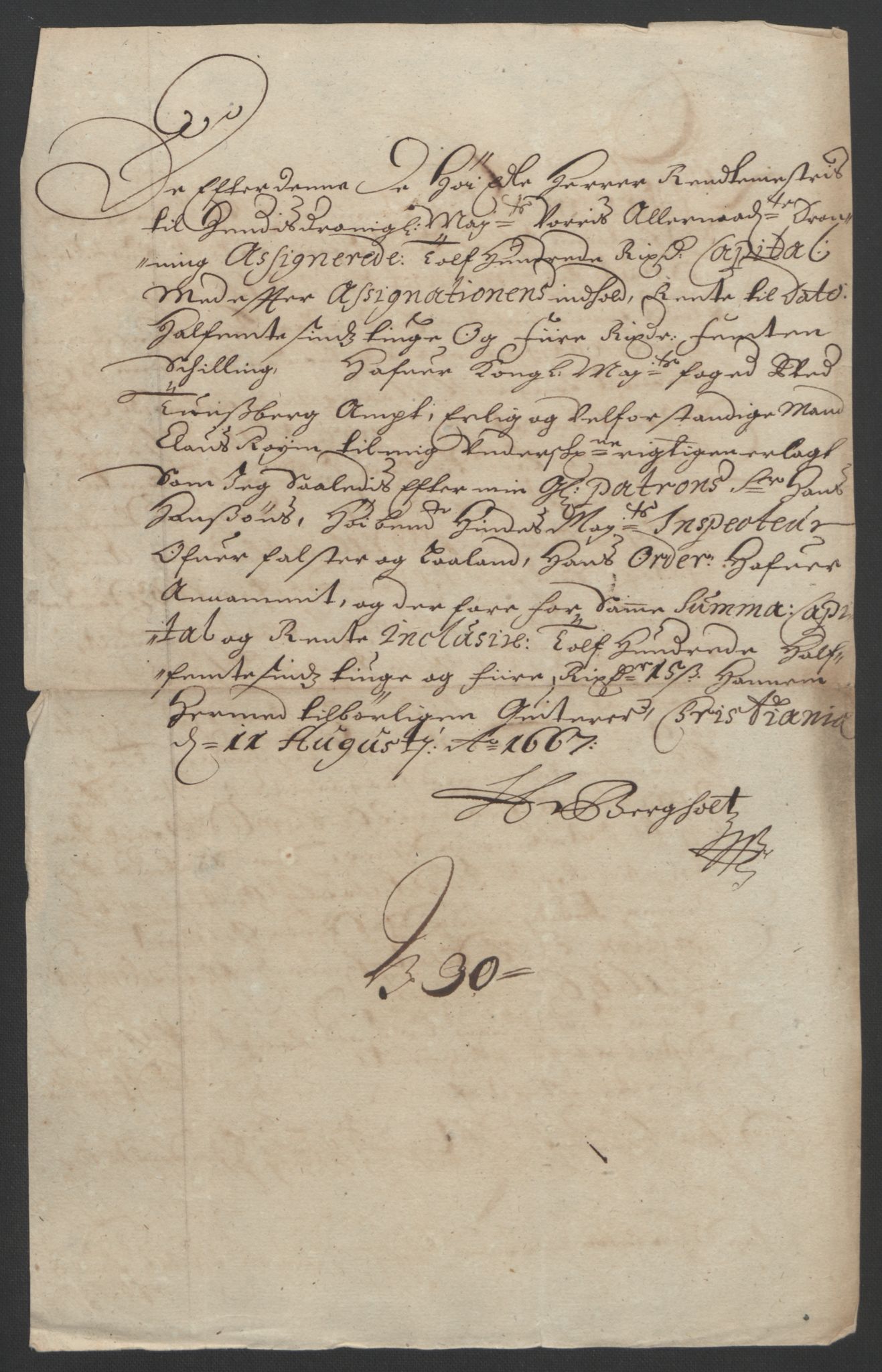 Rentekammeret inntil 1814, Reviderte regnskaper, Fogderegnskap, AV/RA-EA-4092/R32/L1842: Fogderegnskap Jarlsberg grevskap, 1664-1673, s. 76