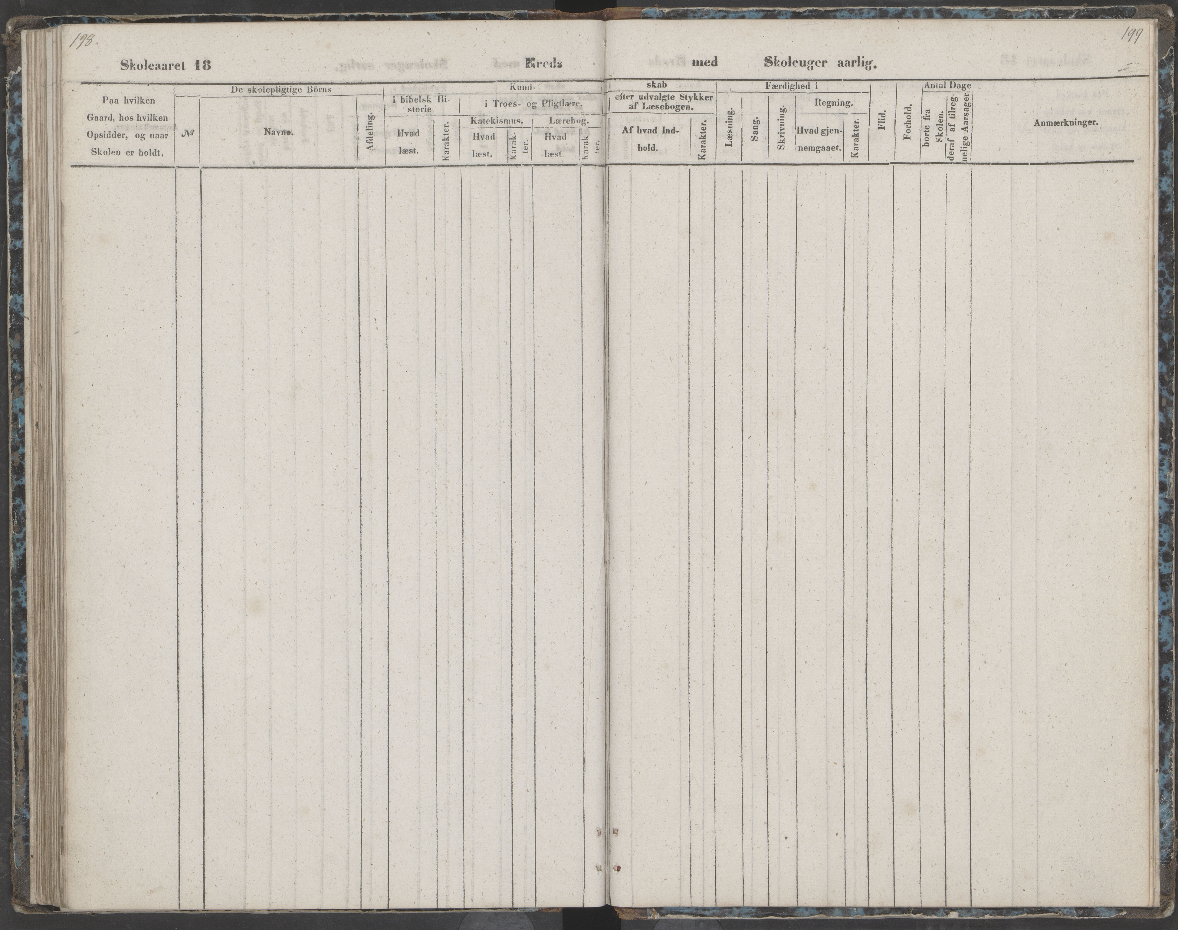 Dønna kommune. Dønnes fastskole, AIN/K-18270.510.01/442/L0002: Skoleprotokoll, 1864-1871