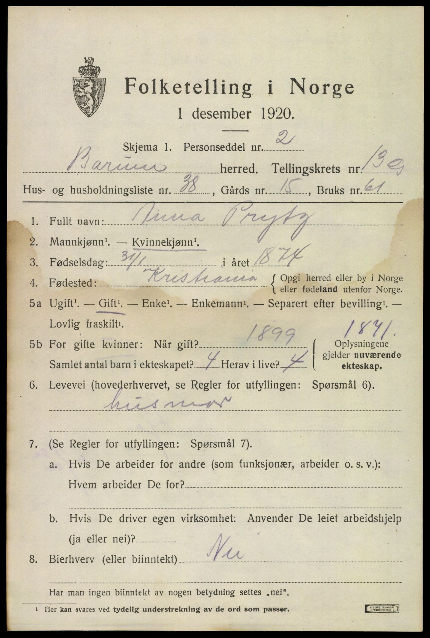 SAO, Folketelling 1920 for 0219 Bærum herred, 1920, s. 40554
