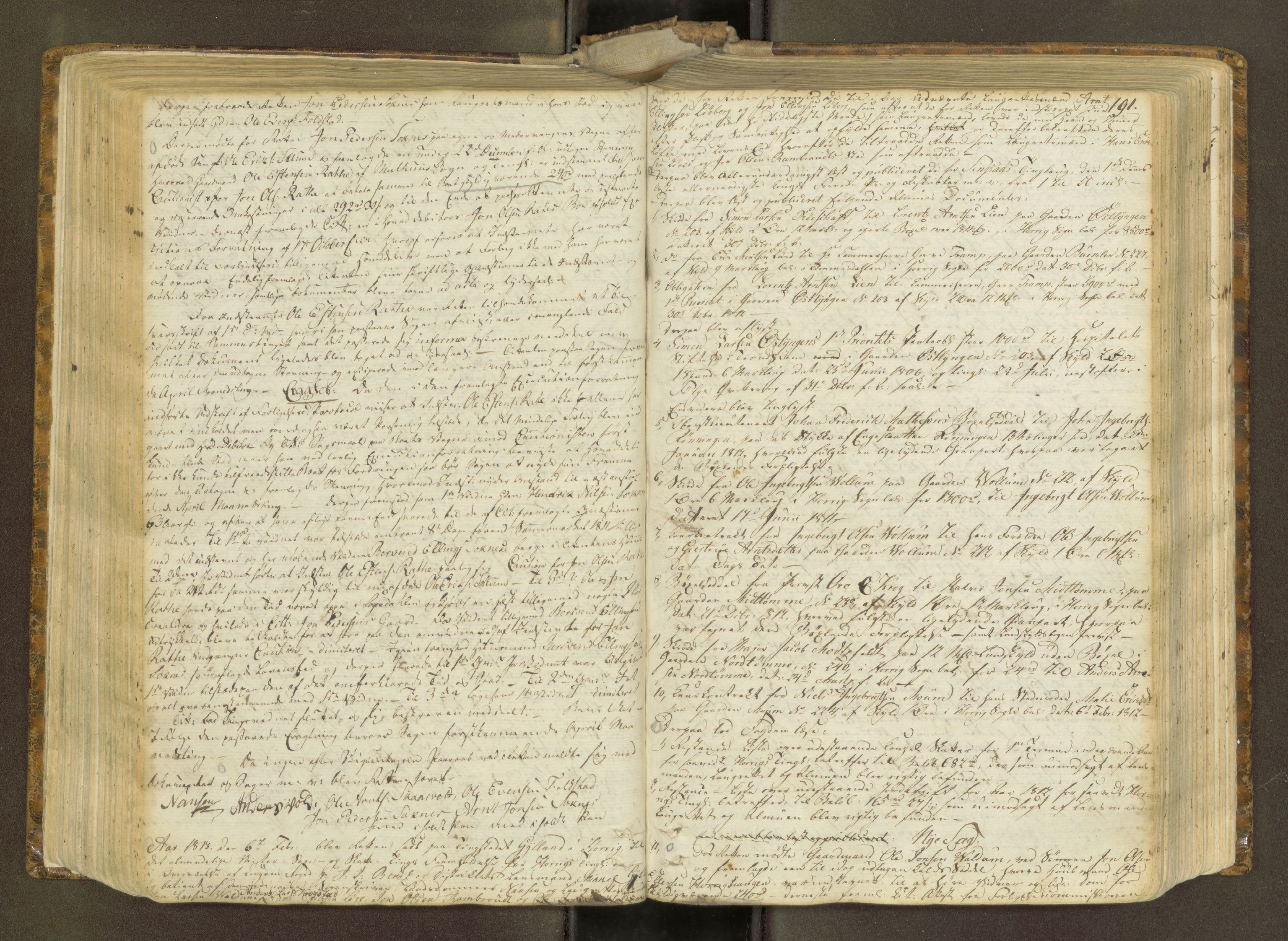 Gauldal sorenskriveri, AV/SAT-A-0014/1/1/1A/L0012: Tingbok 11, 1810-1816, s. 190b-191a