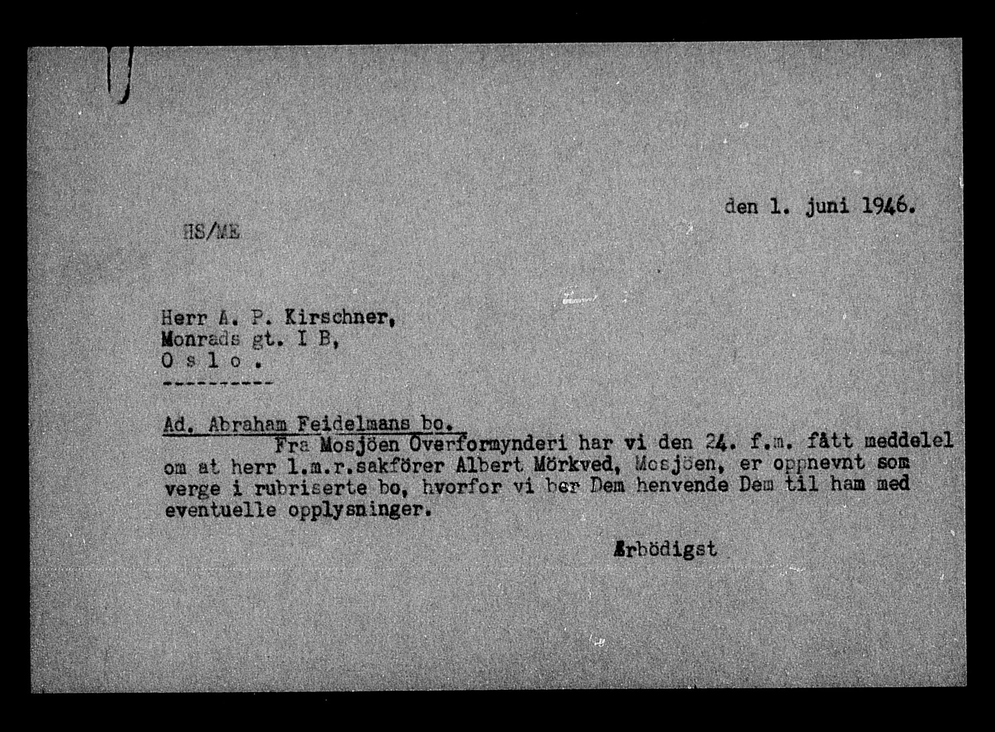 Justisdepartementet, Tilbakeføringskontoret for inndratte formuer, AV/RA-S-1564/H/Hc/Hcb/L0912: --, 1945-1947, s. 11