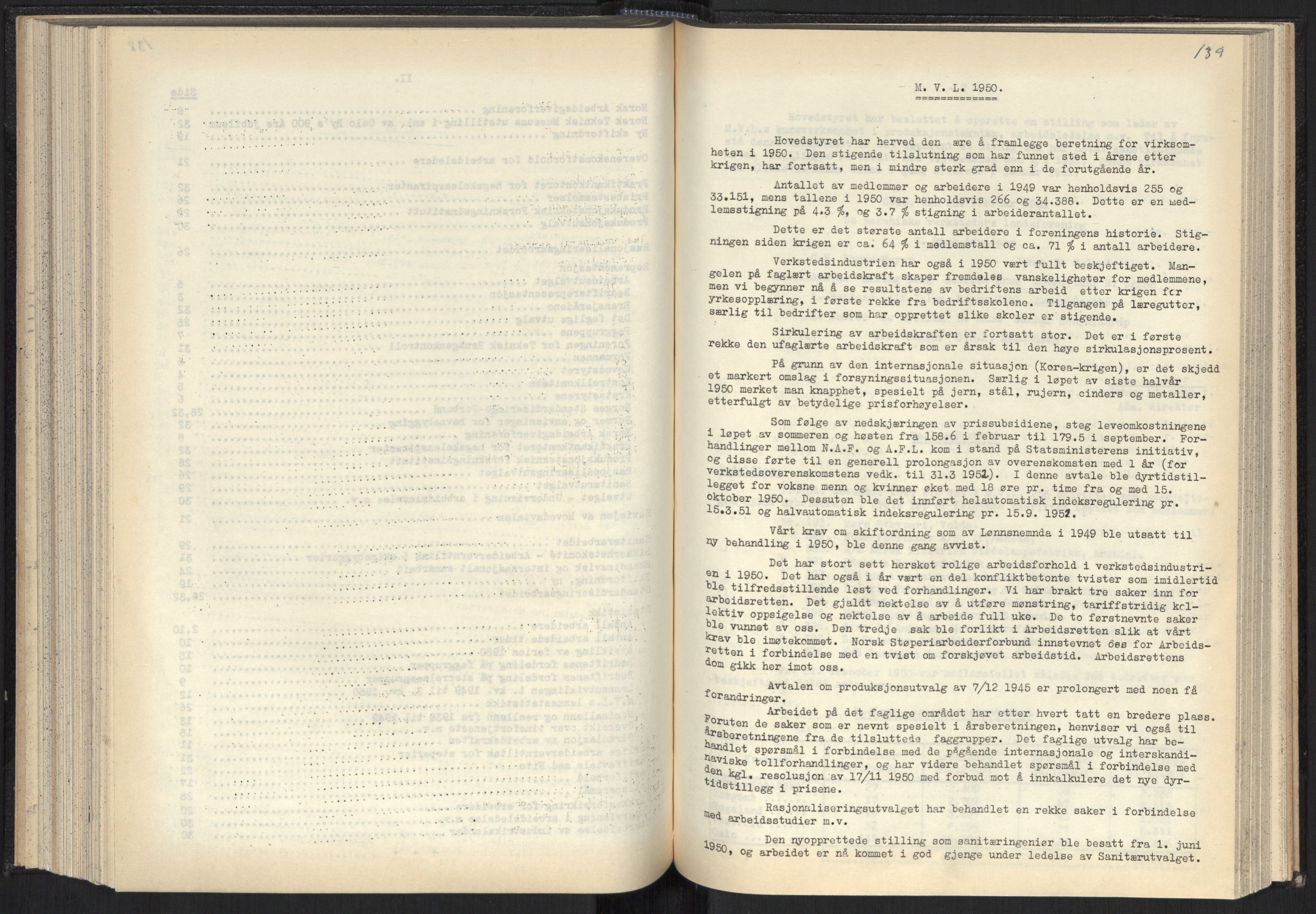 Teknologibedriftenes Landsforening TBL, AV/RA-PA-1700/A/Ad/L0007: Årsberetning med register, 1940-1951, s. 139