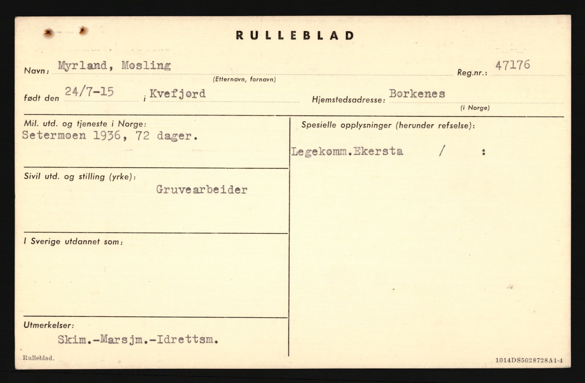 Forsvaret, Troms infanteriregiment nr. 16, AV/RA-RAFA-3146/P/Pa/L0020: Rulleblad for regimentets menige mannskaper, årsklasse 1936, 1936, s. 897