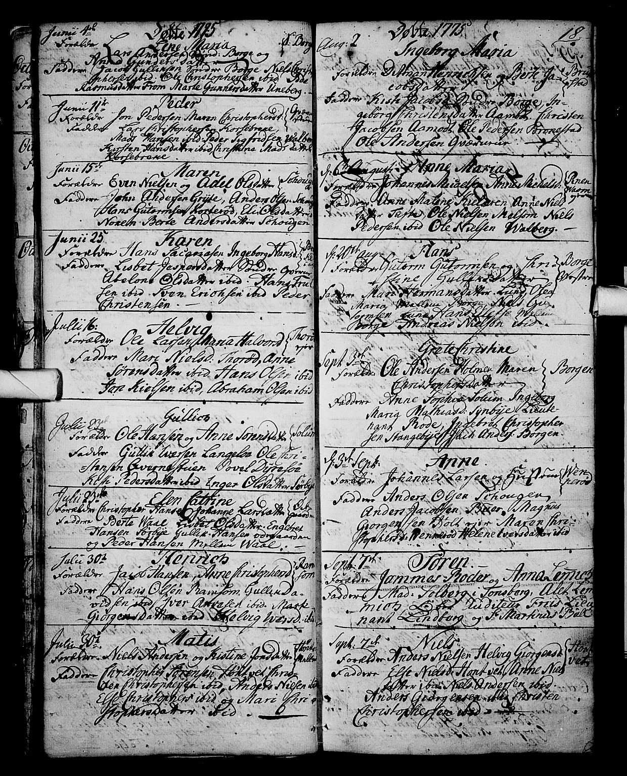 Stokke kirkebøker, AV/SAKO-A-320/F/Fa/L0003: Ministerialbok nr. I 3, 1771-1803, s. 18