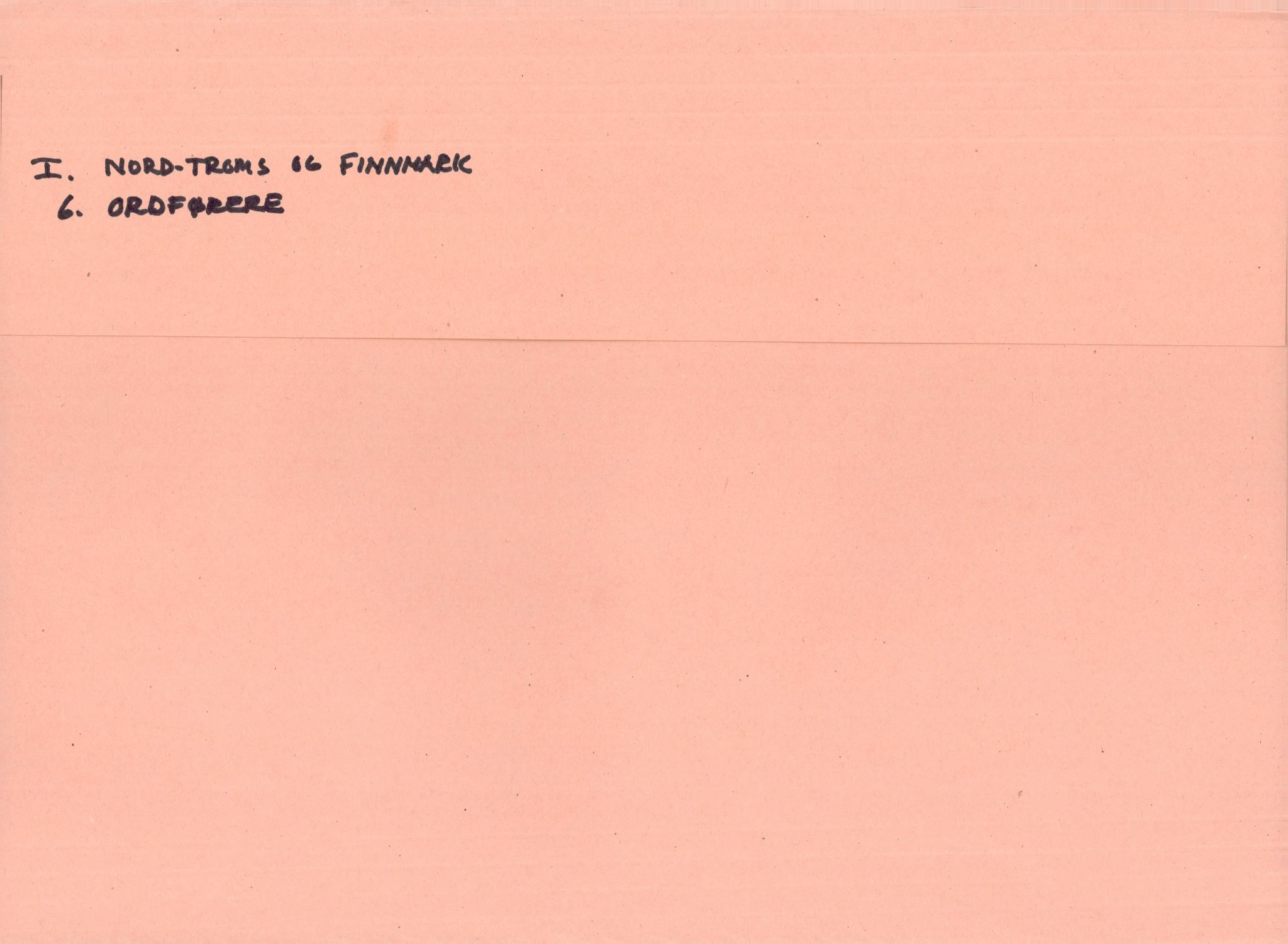 Finnmarkskontorets presse- og opplysningsarkiv , FMFB/A-1198/E/L0003/0006: I Nord-Troms og Finnmark - generelt  / Ordførere, 1946