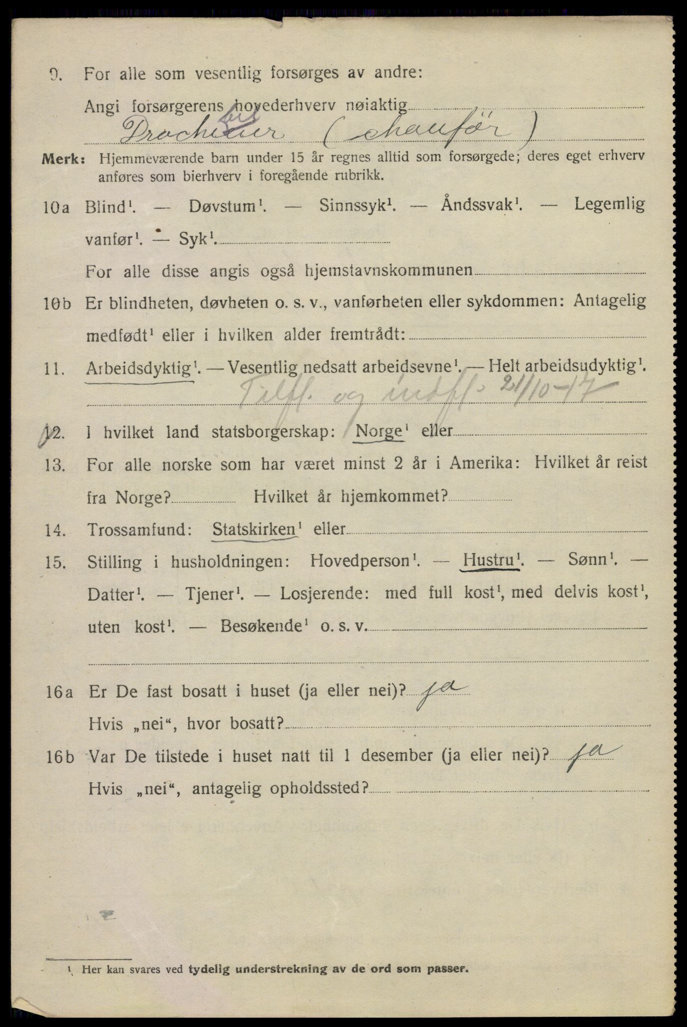 SAO, Folketelling 1920 for 0301 Kristiania kjøpstad, 1920, s. 266912