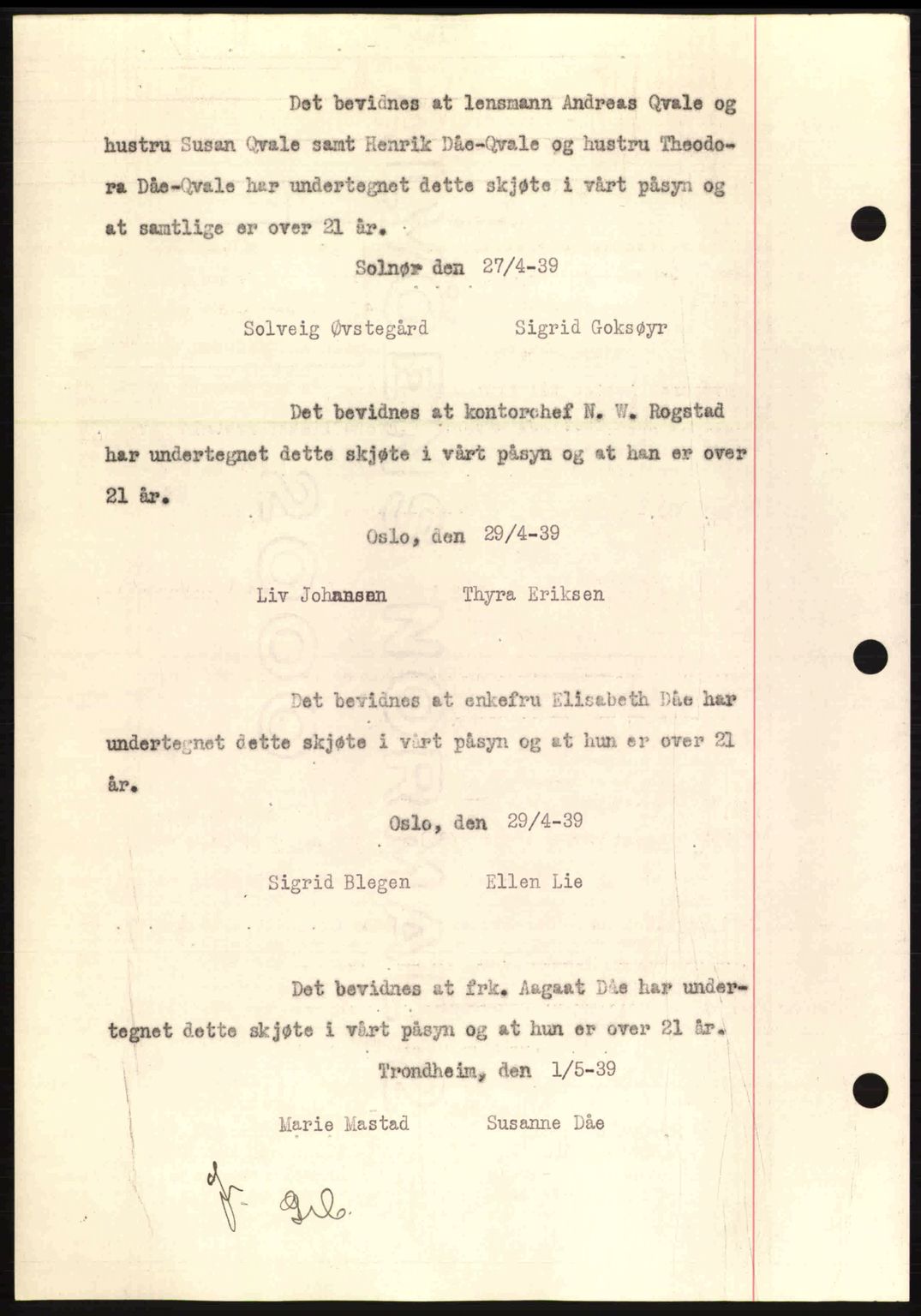 Ålesund byfogd, AV/SAT-A-4384: Pantebok nr. 34 II, 1938-1940, Dagboknr: 573/1939