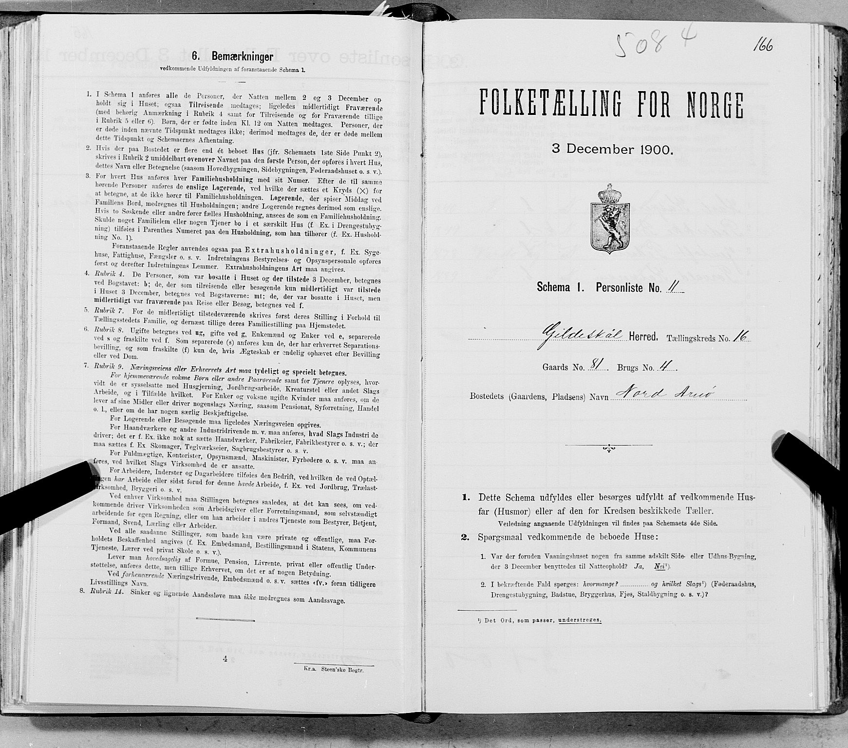 SAT, Folketelling 1900 for 1838 Gildeskål herred, 1900, s. 1675