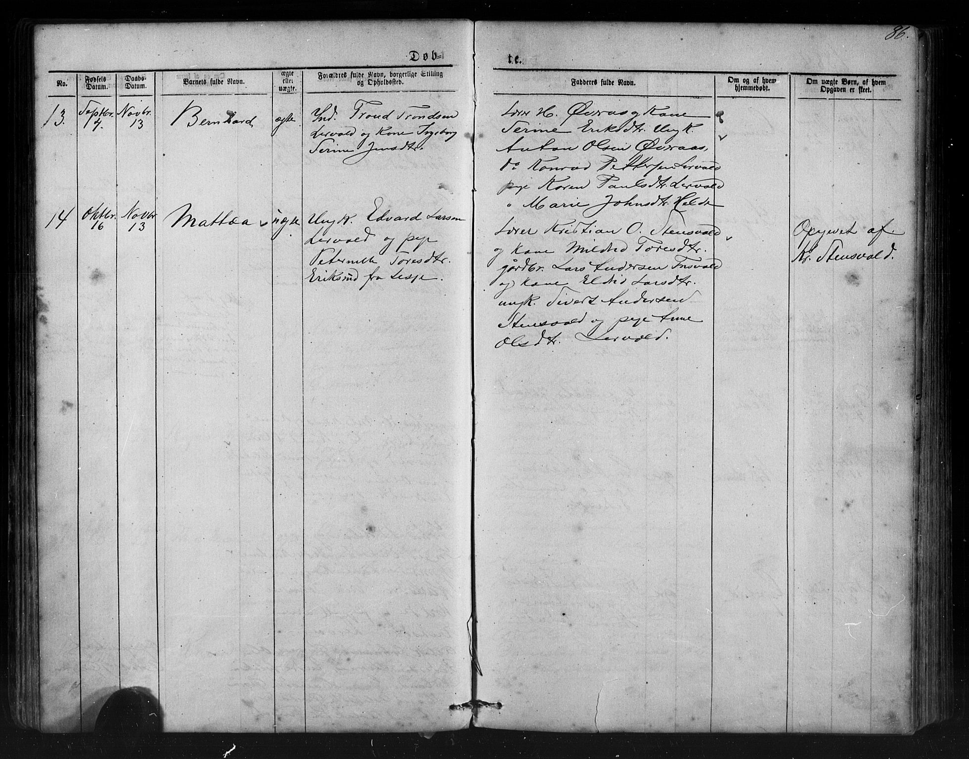 Ministerialprotokoller, klokkerbøker og fødselsregistre - Møre og Romsdal, AV/SAT-A-1454/552/L0638: Klokkerbok nr. 552C01, 1867-1902, s. 86