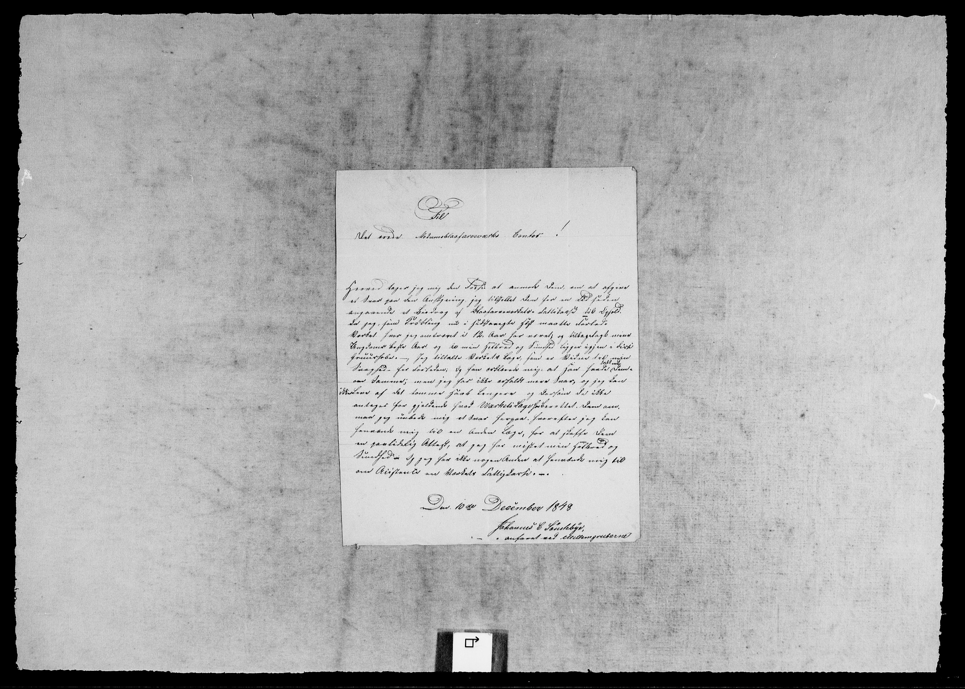 Modums Blaafarveværk, AV/RA-PA-0157/G/Gb/L0134/0001: -- / Diverse brev. Brev fra Caspar Wiff, P. Gregersen, Alstad, Høst, 1822-1849, s. 2