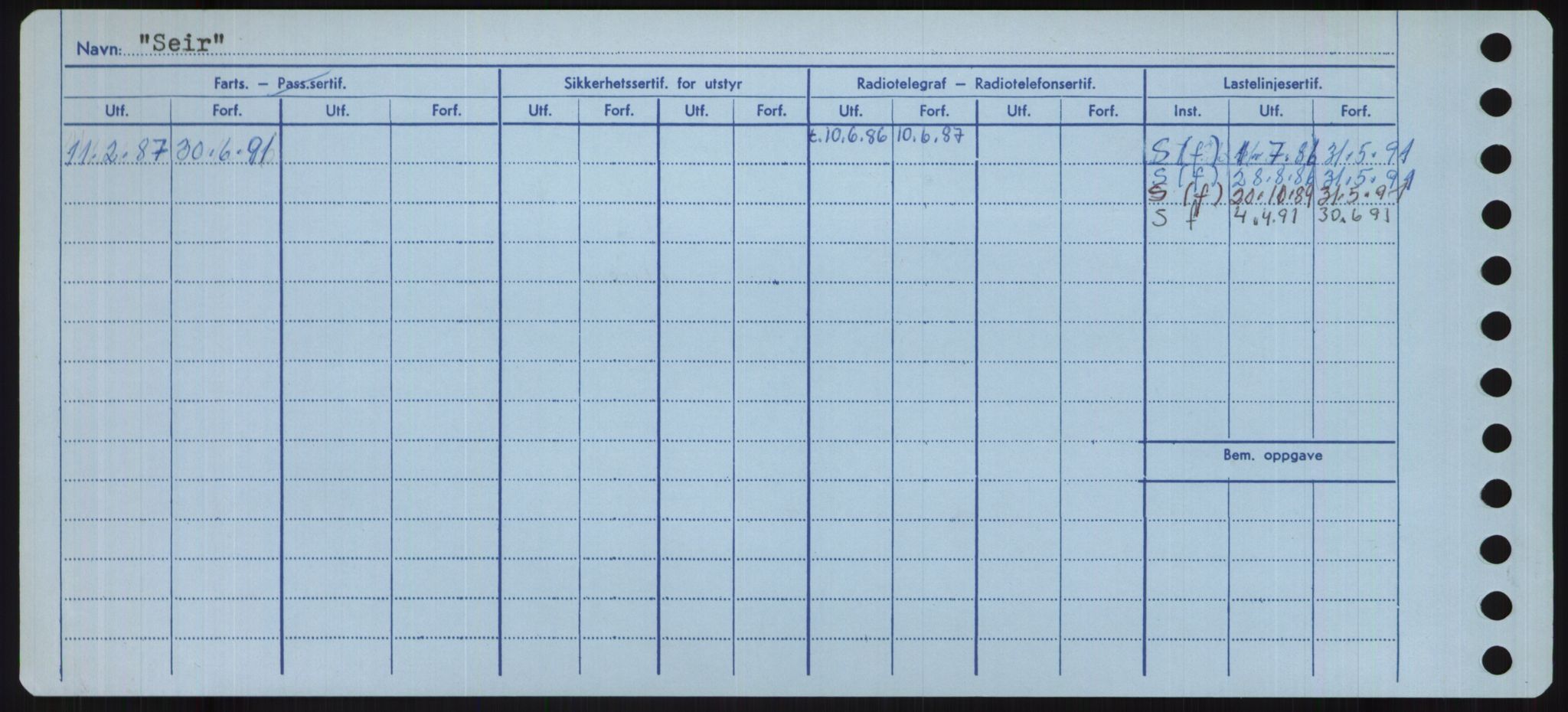 Sjøfartsdirektoratet med forløpere, Skipsmålingen, RA/S-1627/H/Ha/L0005/0001: Fartøy, S-Sven / Fartøy, S-Skji, s. 278