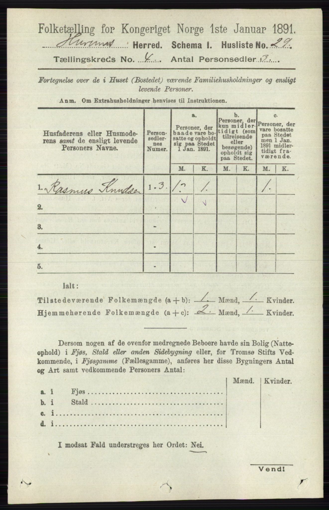 RA, Folketelling 1891 for 0628 Hurum herred, 1891, s. 1148