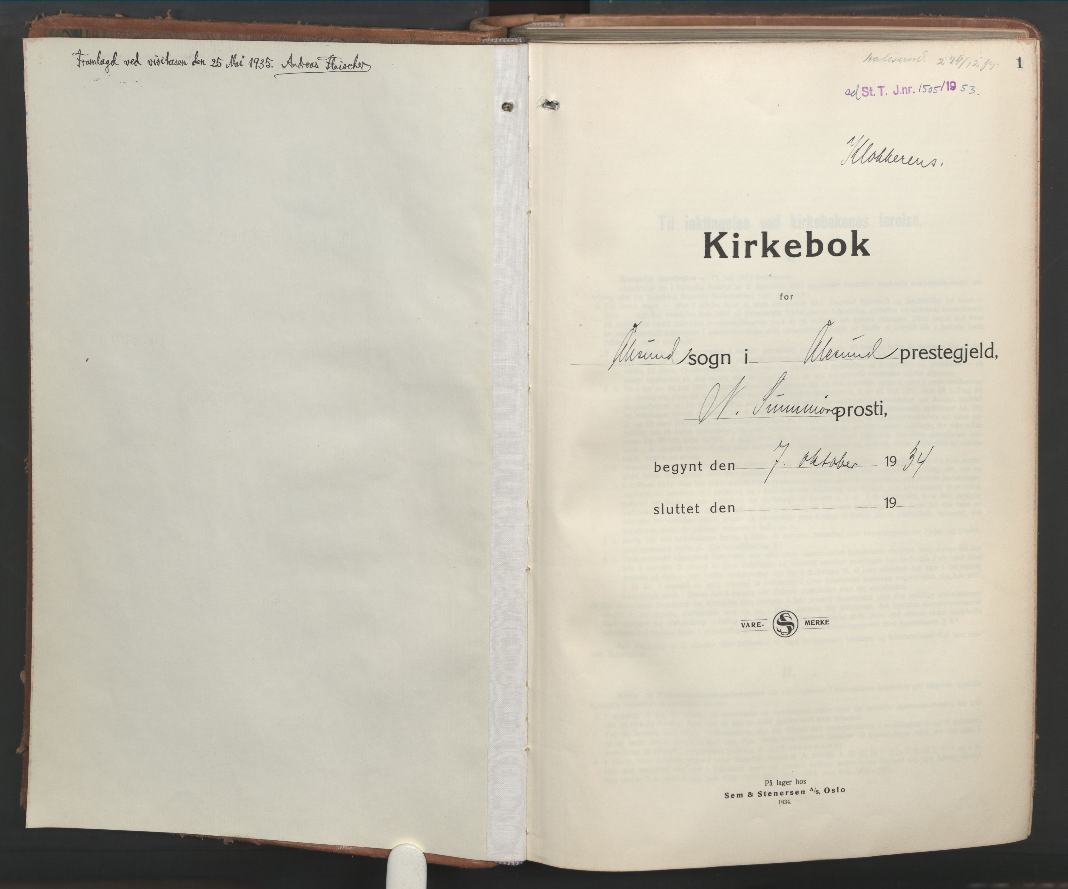 Ministerialprotokoller, klokkerbøker og fødselsregistre - Møre og Romsdal, AV/SAT-A-1454/529/L0478: Klokkerbok nr. 529C15, 1938-1951, s. 1