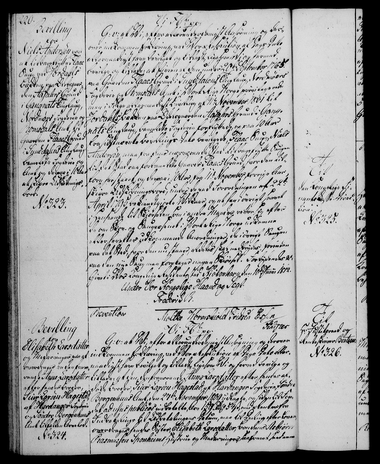 Rentekammeret, Kammerkanselliet, AV/RA-EA-3111/G/Gg/Gga/L0020: Norsk ekspedisjonsprotokoll med register (merket RK 53.20), 1811-1814, s. 220