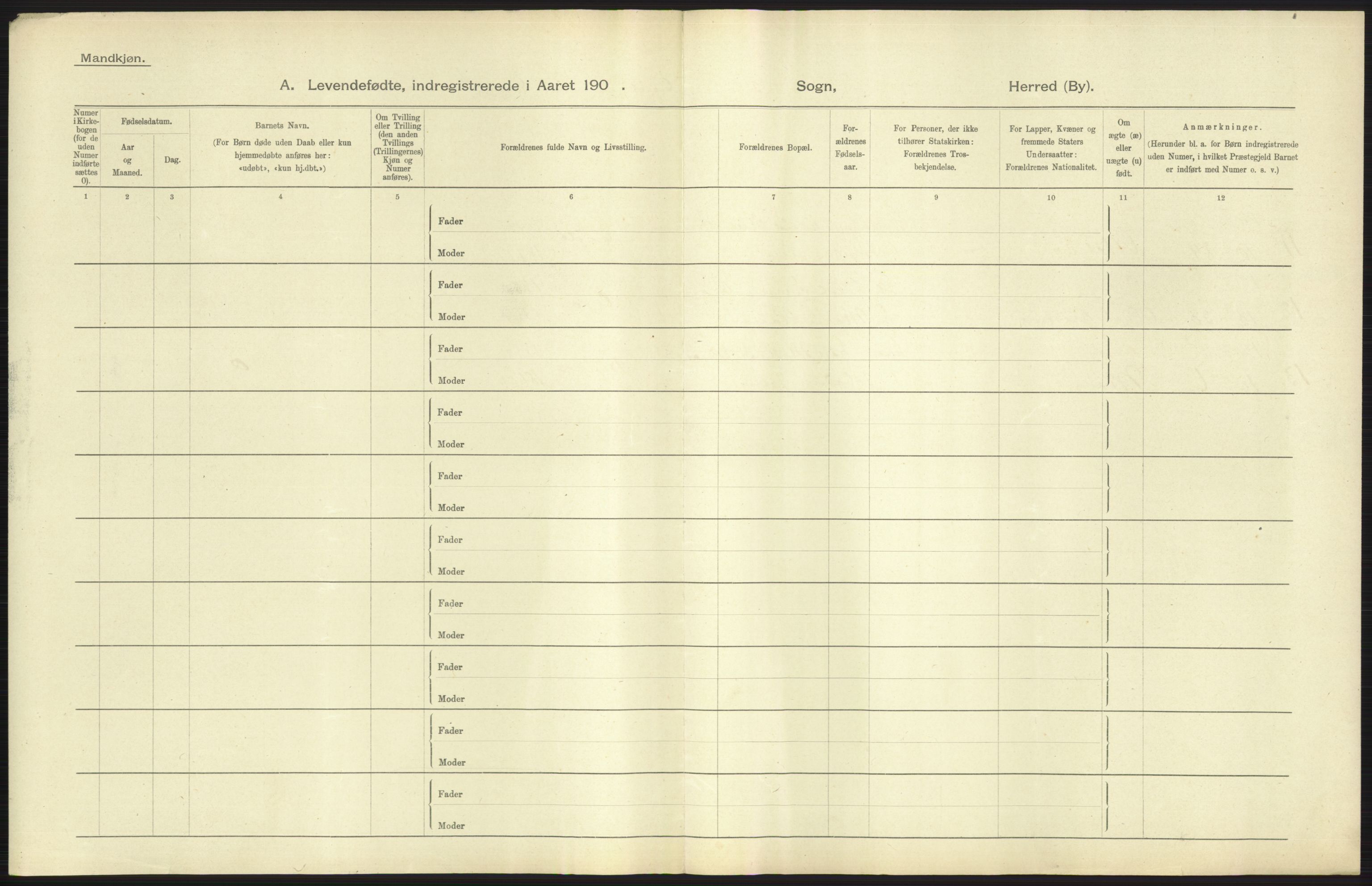 Statistisk sentralbyrå, Sosiodemografiske emner, Befolkning, AV/RA-S-2228/D/Df/Dfa/Dfaa/L0016: Romsdal amt: Fødte, gifte, døde., 1903, s. 47