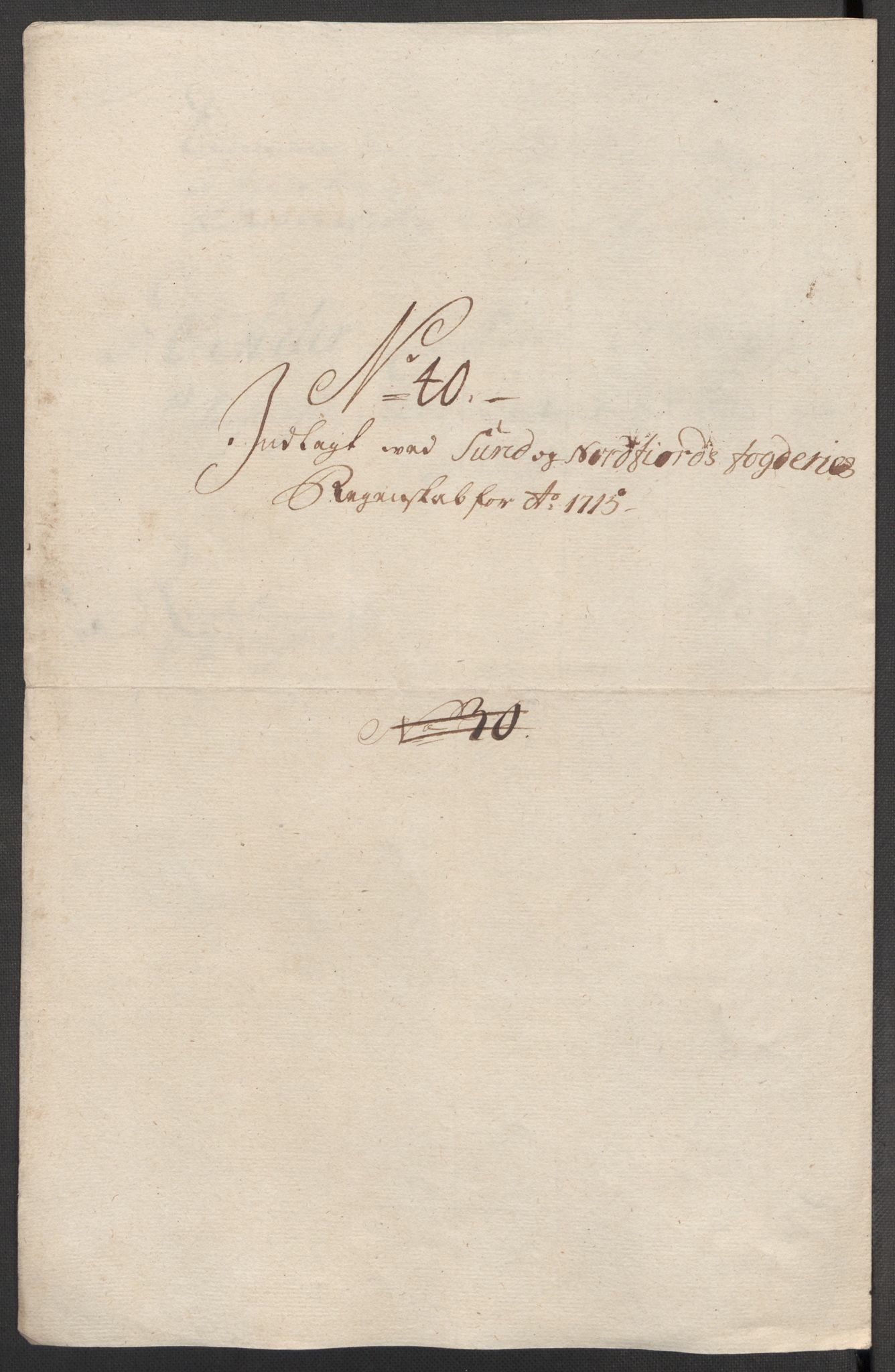 Rentekammeret inntil 1814, Reviderte regnskaper, Fogderegnskap, AV/RA-EA-4092/R53/L3439: Fogderegnskap Sunn- og Nordfjord, 1715, s. 524