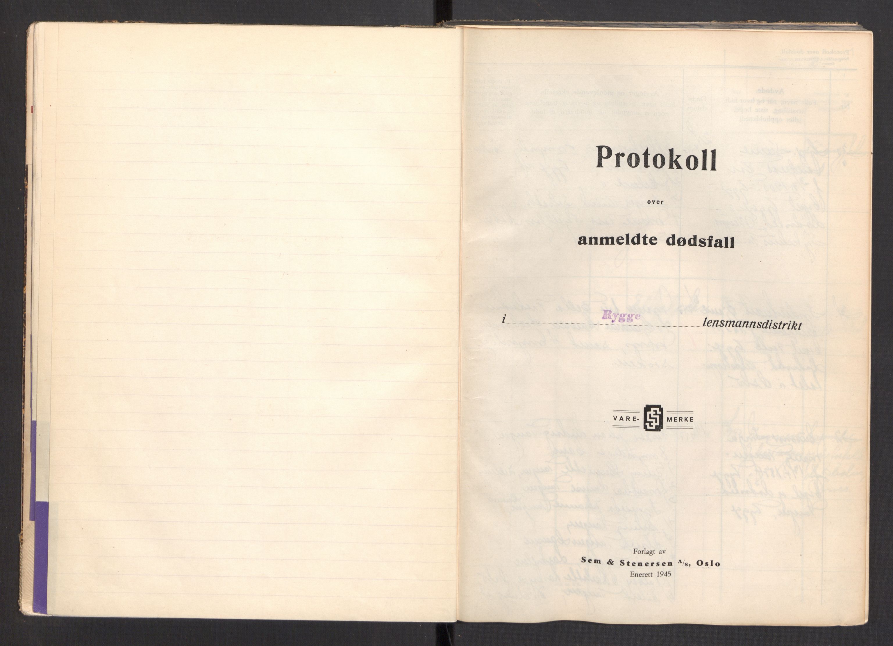 Rygge lensmannskontor, AV/SAO-A-10005/H/Ha/Haa/L0012b: Dødsfallsprotokoll, 1947-1955