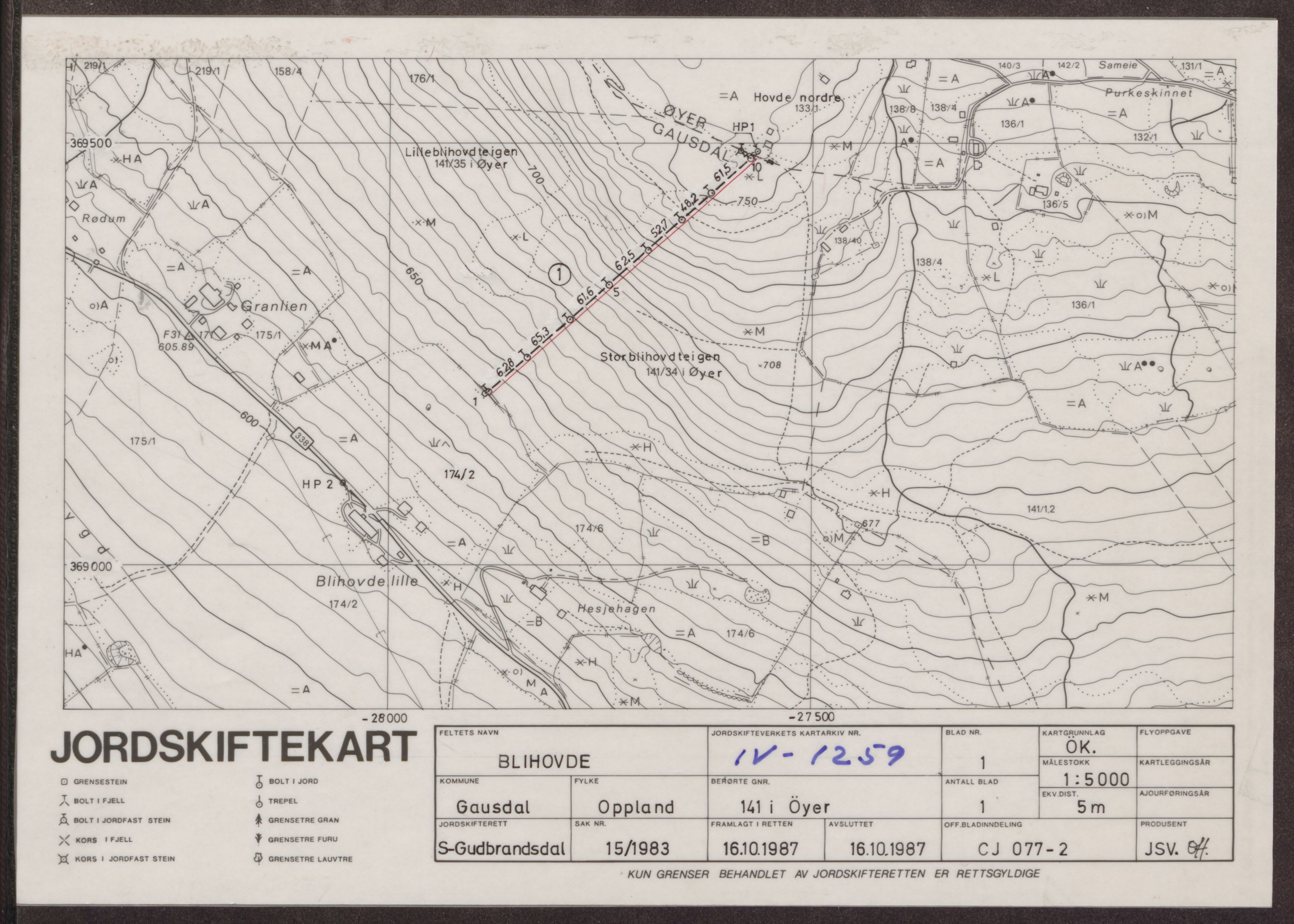 Jordskifteverkets kartarkiv, AV/RA-S-3929/T, 1859-1988, s. 1609