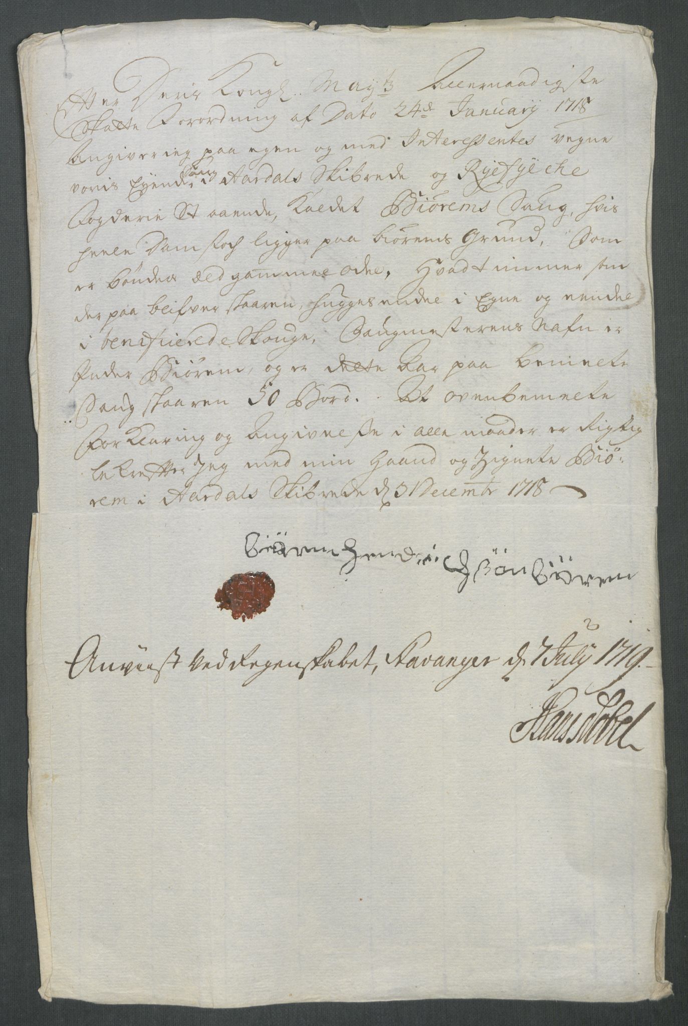 Rentekammeret inntil 1814, Reviderte regnskaper, Fogderegnskap, AV/RA-EA-4092/R47/L2871: Fogderegnskap Ryfylke, 1718, s. 131