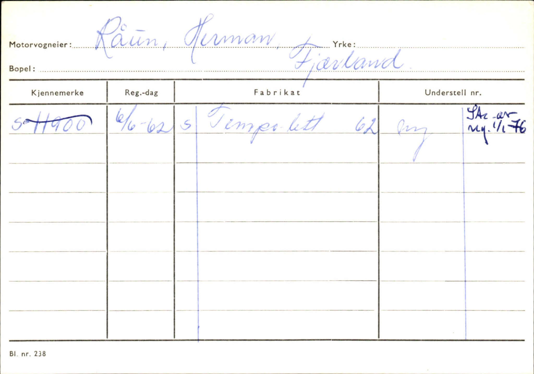 Statens vegvesen, Sogn og Fjordane vegkontor, SAB/A-5301/4/F/L0132: Eigarregister Askvoll A-Å. Balestrand A-Å, 1945-1975, s. 2244