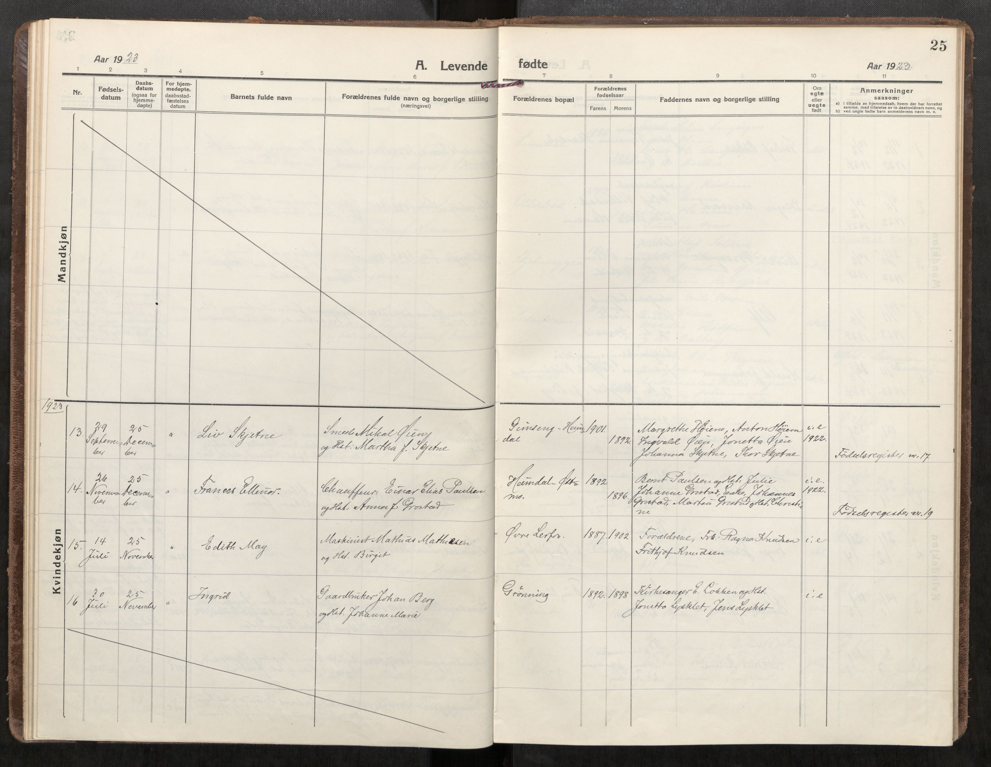 Klæbu sokneprestkontor, AV/SAT-A-1112: Ministerialbok nr. 3, 1917-1924, s. 25