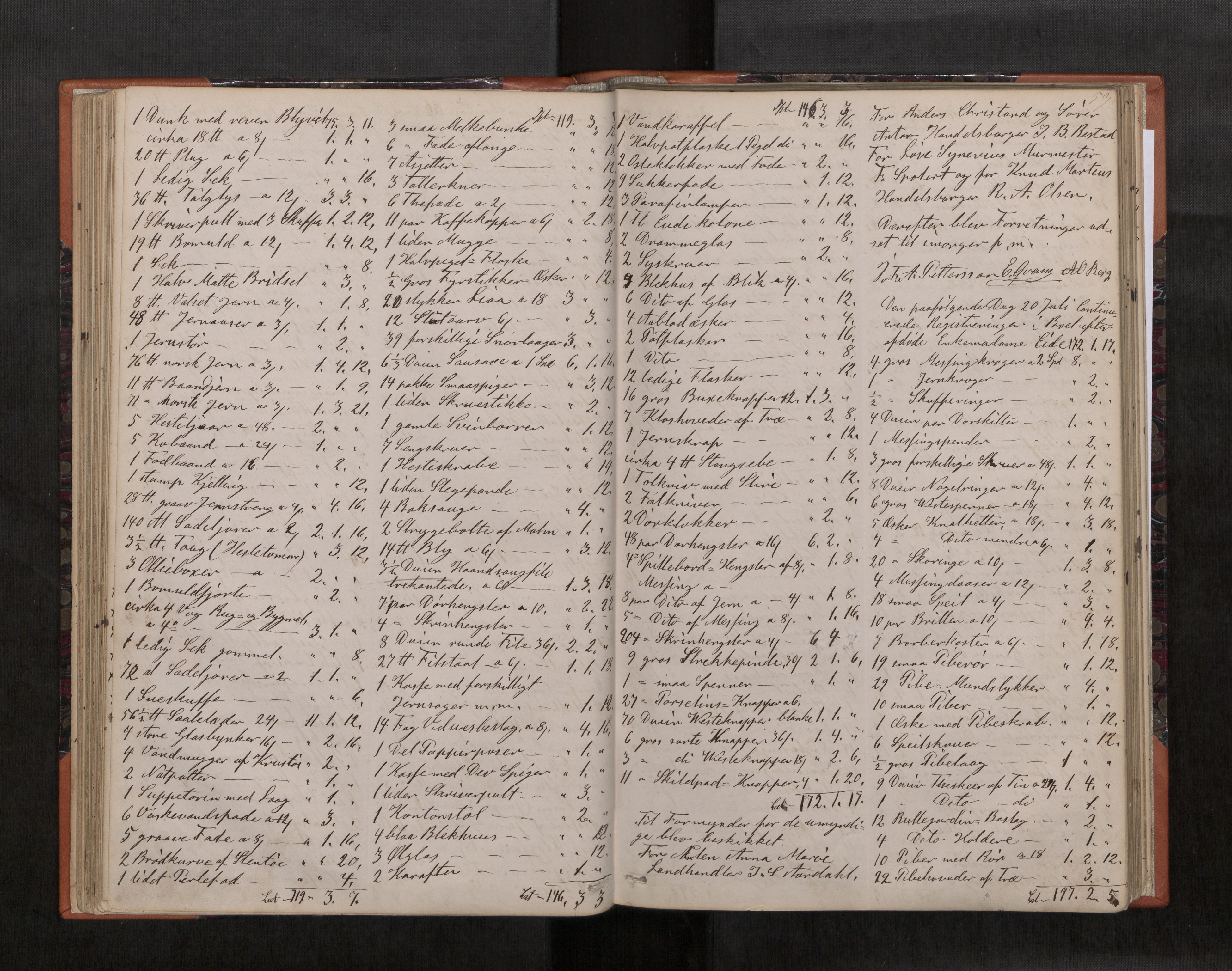 Molde byfogd, AV/SAT-A-0025/3/3C/L0002: Skifteregistreringsprotokoll, 1867-1883, s. 59