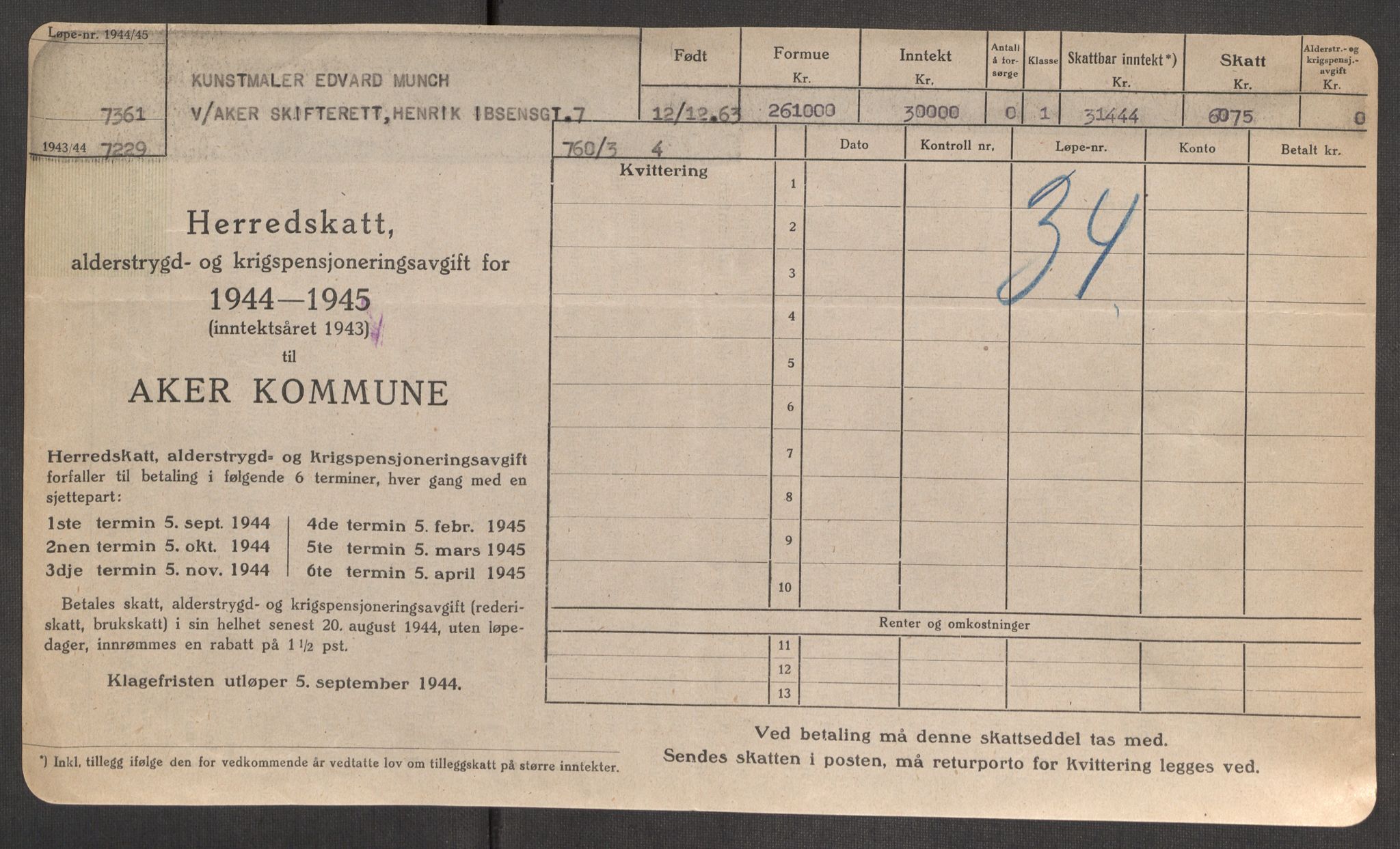 Oslo skifterett, AV/SAO-A-10383/I/Id/L0004: Bomapper (sluttede bo), 1948, s. 265