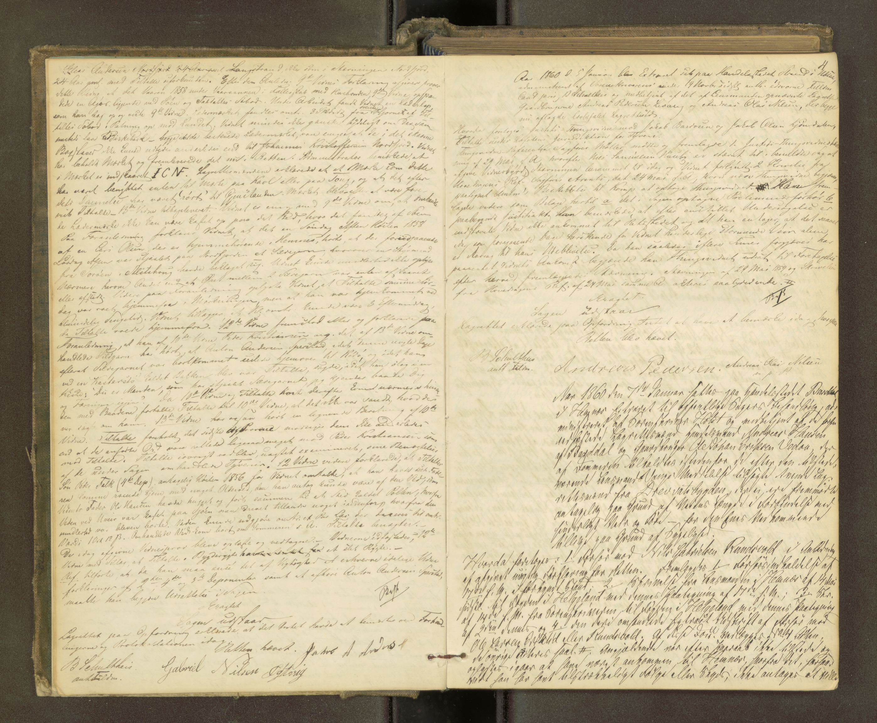 Rana sorenskriveri , AV/SAT-A-1108/1/1/1B/L0003: Ekstrarettsprotokoll, 1860-1867, s. 3b-4a