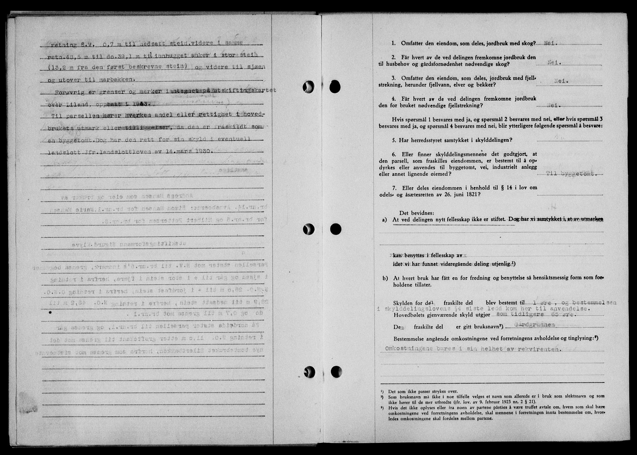 Lofoten sorenskriveri, SAT/A-0017/1/2/2C/L0012a: Pantebok nr. 12a, 1943-1944, Dagboknr: 1037/1944