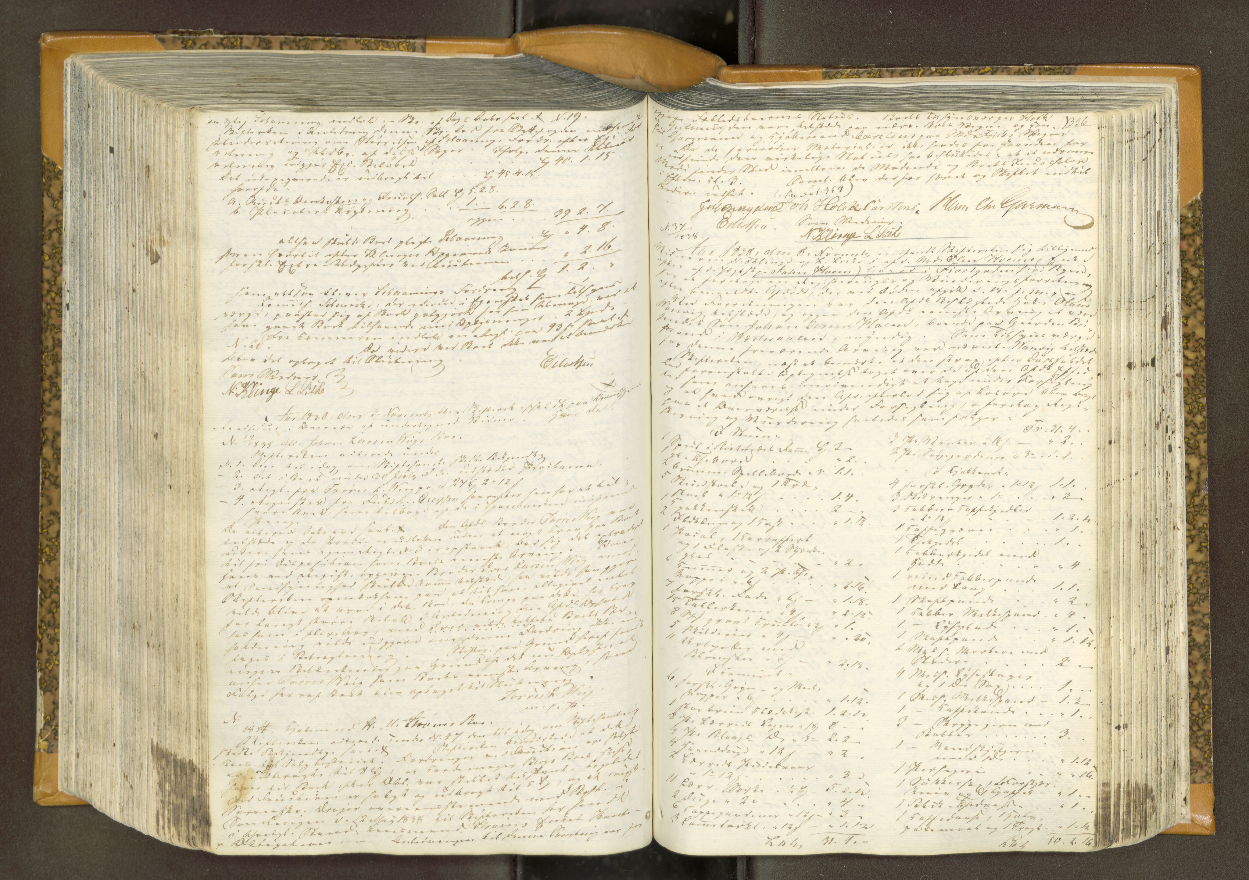 Trondheim byfogd, AV/SAT-A-0003/1/3/3B/L0003: Skiftebehandlingsprotokoll (u/ register) U, 1834-1840, s. 356