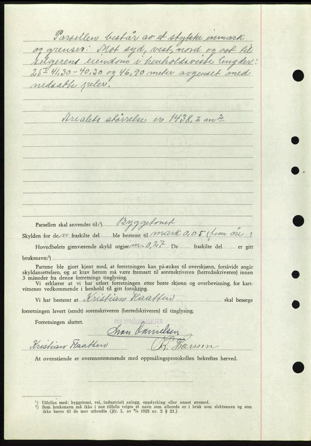 Tønsberg sorenskriveri, AV/SAKO-A-130/G/Ga/Gaa/L0014: Pantebok nr. A14, 1943-1944, Dagboknr: 430/1944