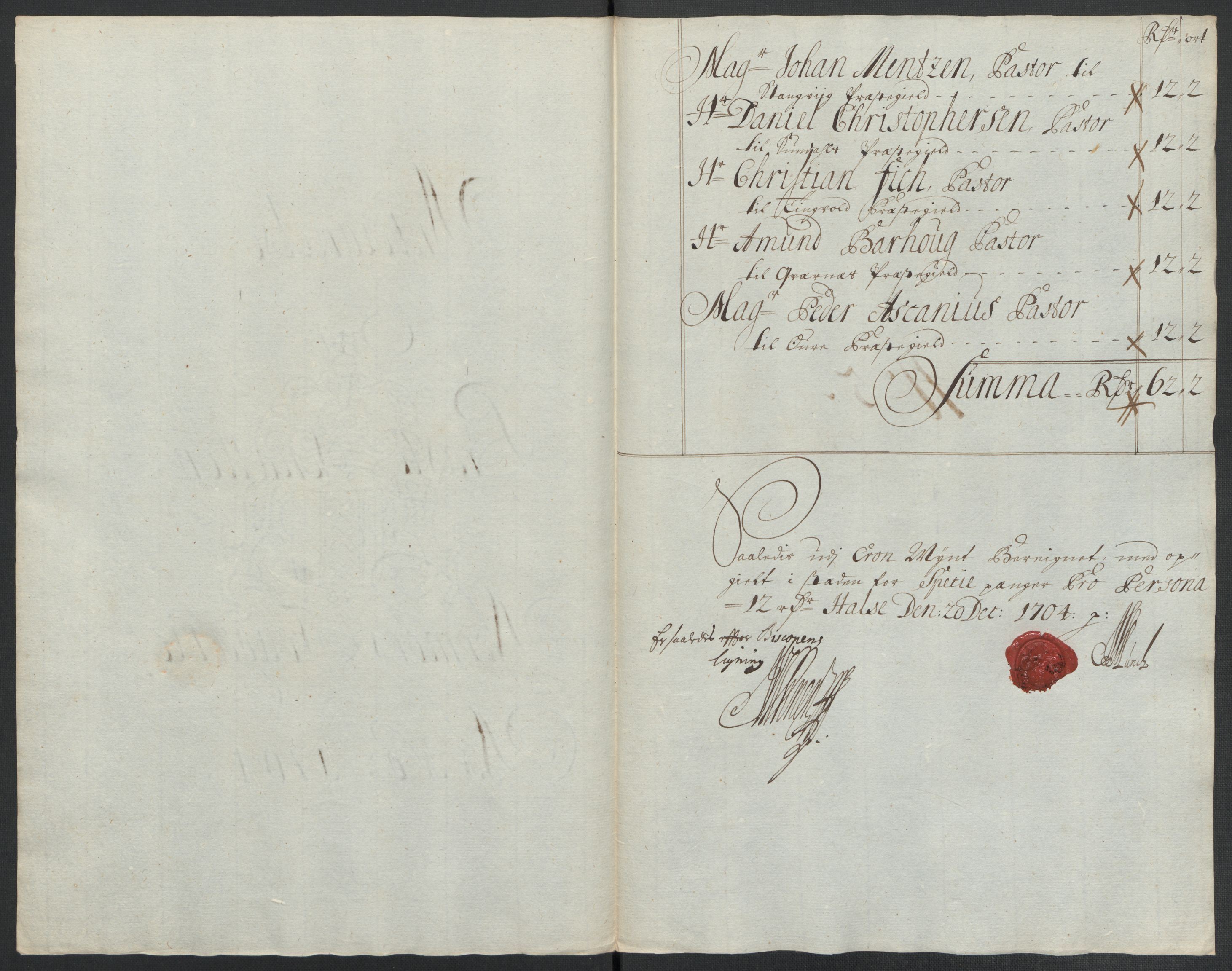 Rentekammeret inntil 1814, Reviderte regnskaper, Fogderegnskap, RA/EA-4092/R56/L3740: Fogderegnskap Nordmøre, 1703-1704, s. 276