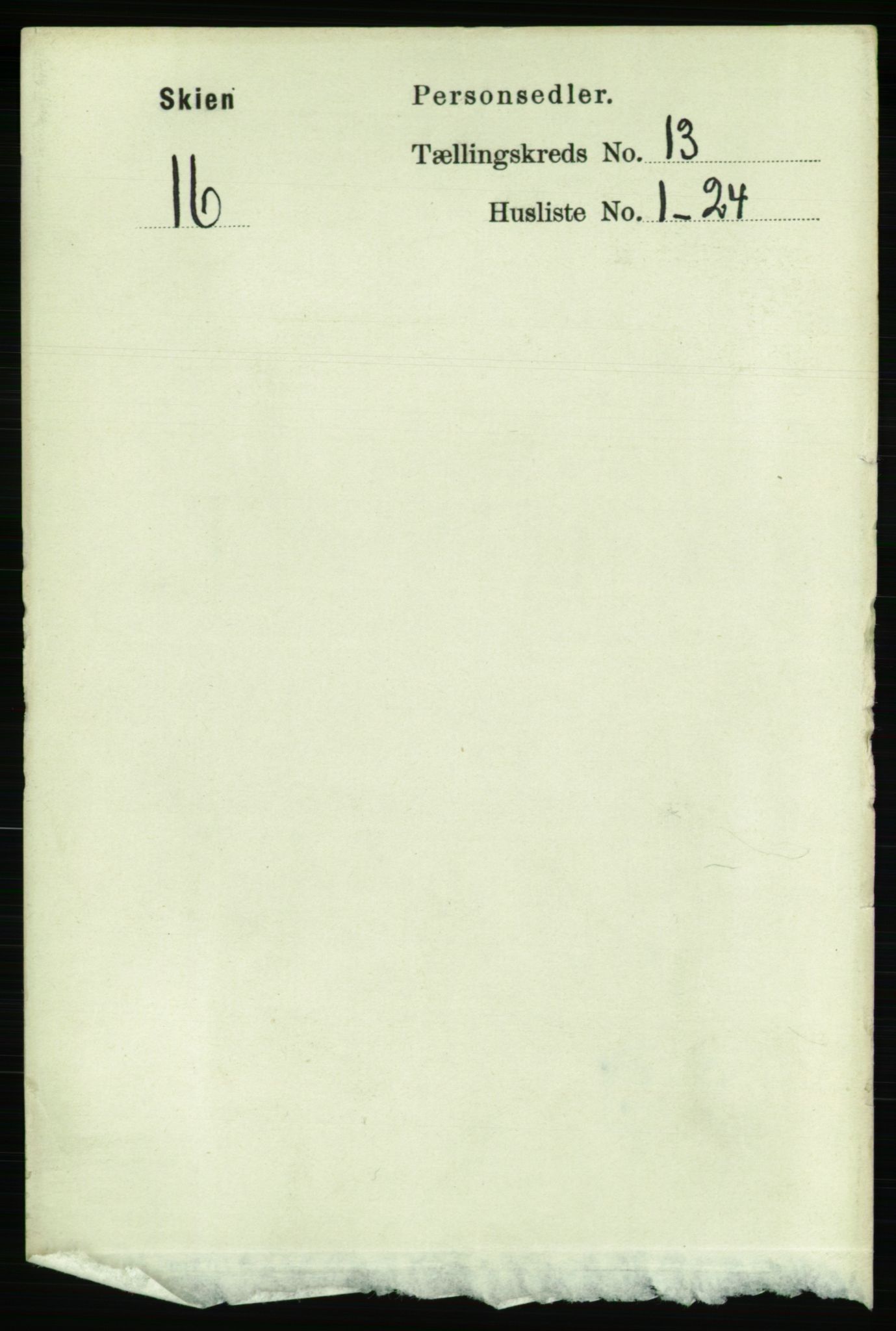 RA, Folketelling 1891 for 0806 Skien kjøpstad, 1891, s. 4083