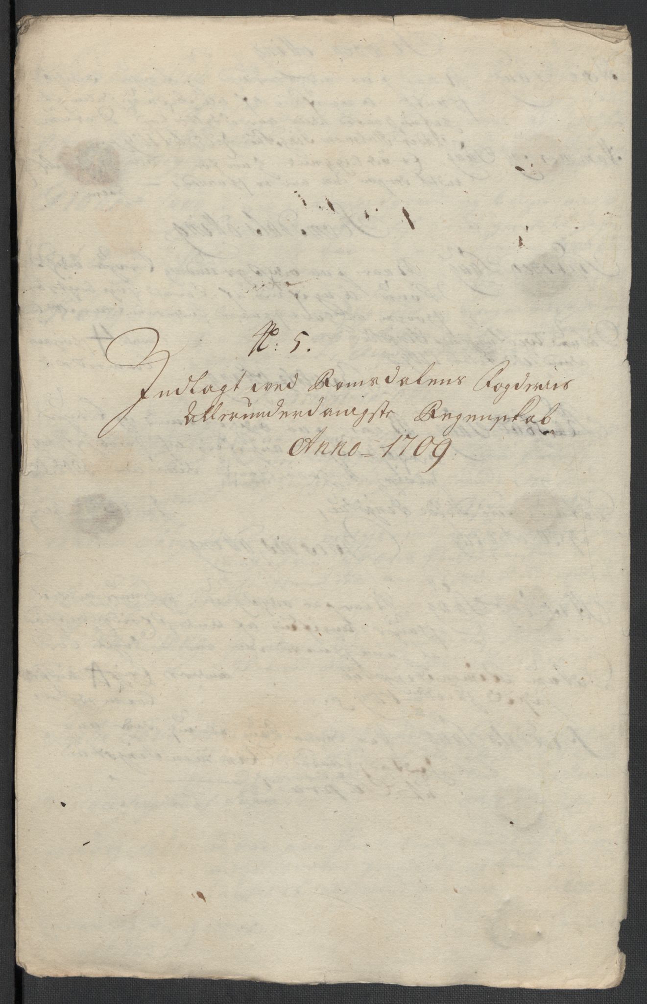 Rentekammeret inntil 1814, Reviderte regnskaper, Fogderegnskap, RA/EA-4092/R55/L3659: Fogderegnskap Romsdal, 1709-1710, s. 102