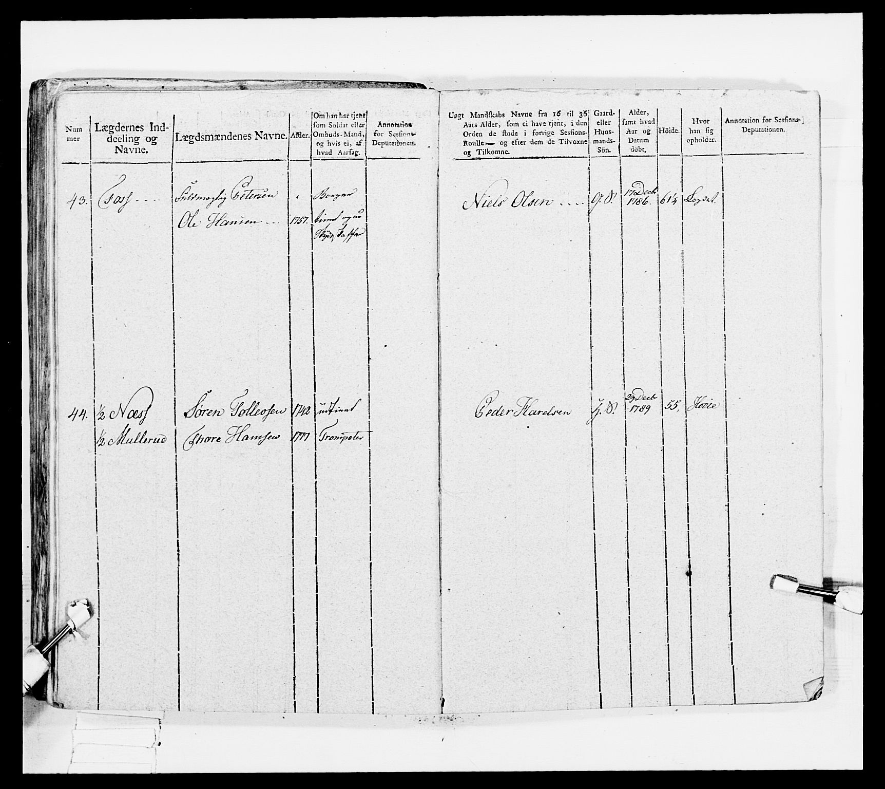 Generalitets- og kommissariatskollegiet, Det kongelige norske kommissariatskollegium, AV/RA-EA-5420/E/Eh/L0034: Nordafjelske gevorbne infanteriregiment, 1810, s. 353