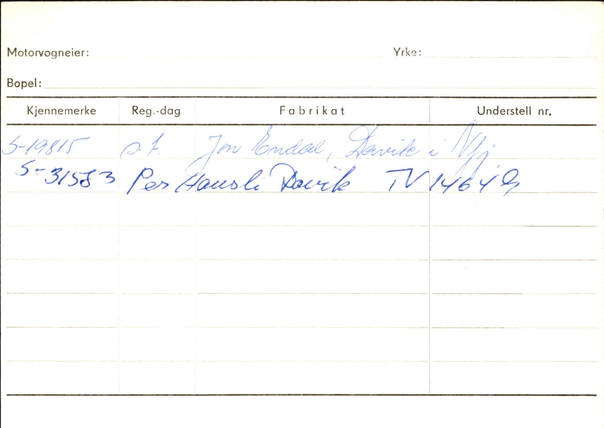 Statens vegvesen, Sogn og Fjordane vegkontor, AV/SAB-A-5301/4/F/L0131: Eigarregister Høyanger P-Å. Stryn S-Å, 1945-1975, s. 139