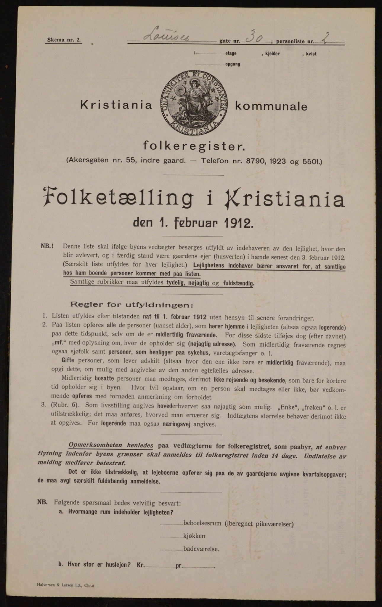 OBA, Kommunal folketelling 1.2.1912 for Kristiania, 1912, s. 58795