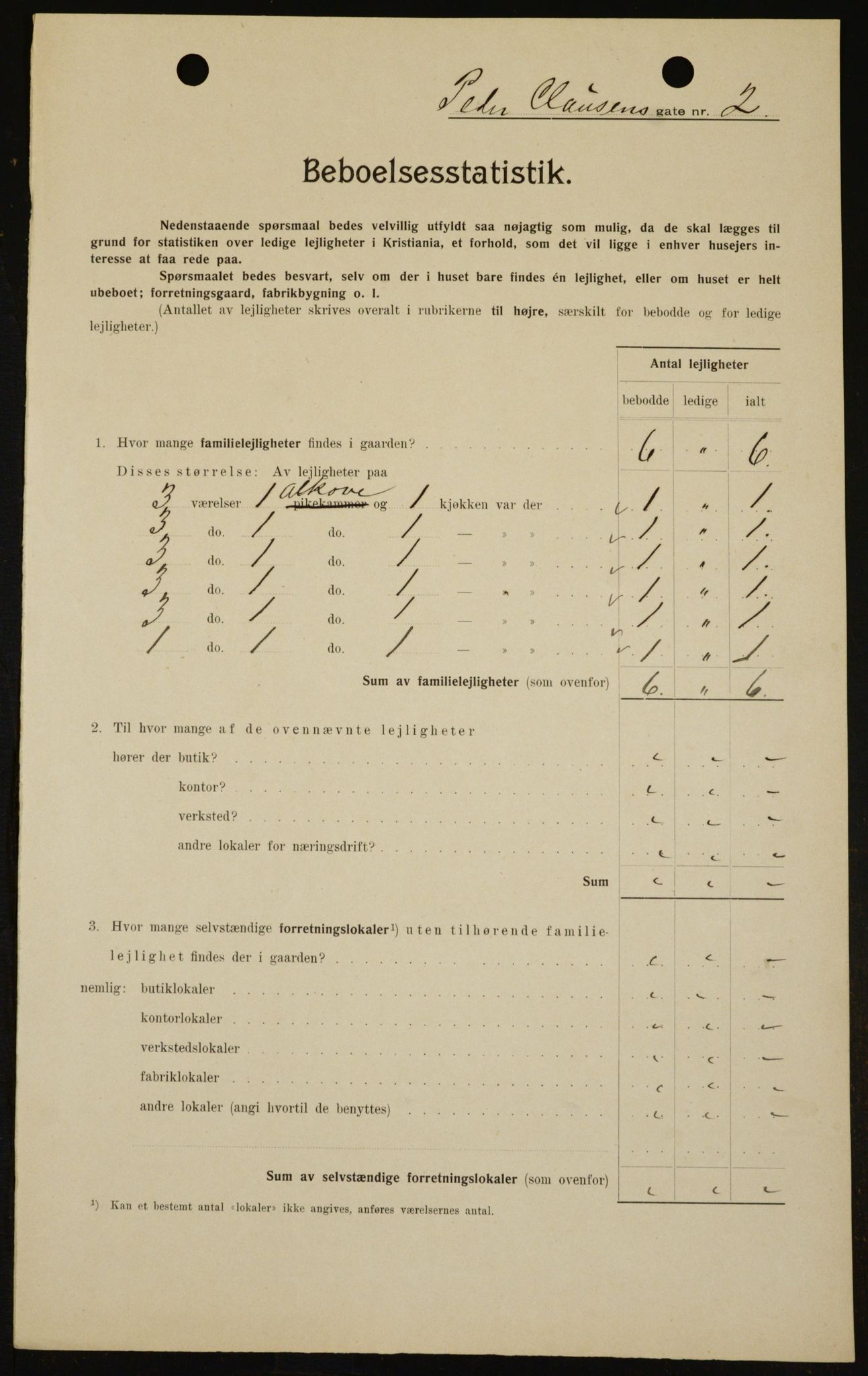 OBA, Kommunal folketelling 1.2.1909 for Kristiania kjøpstad, 1909, s. 71346